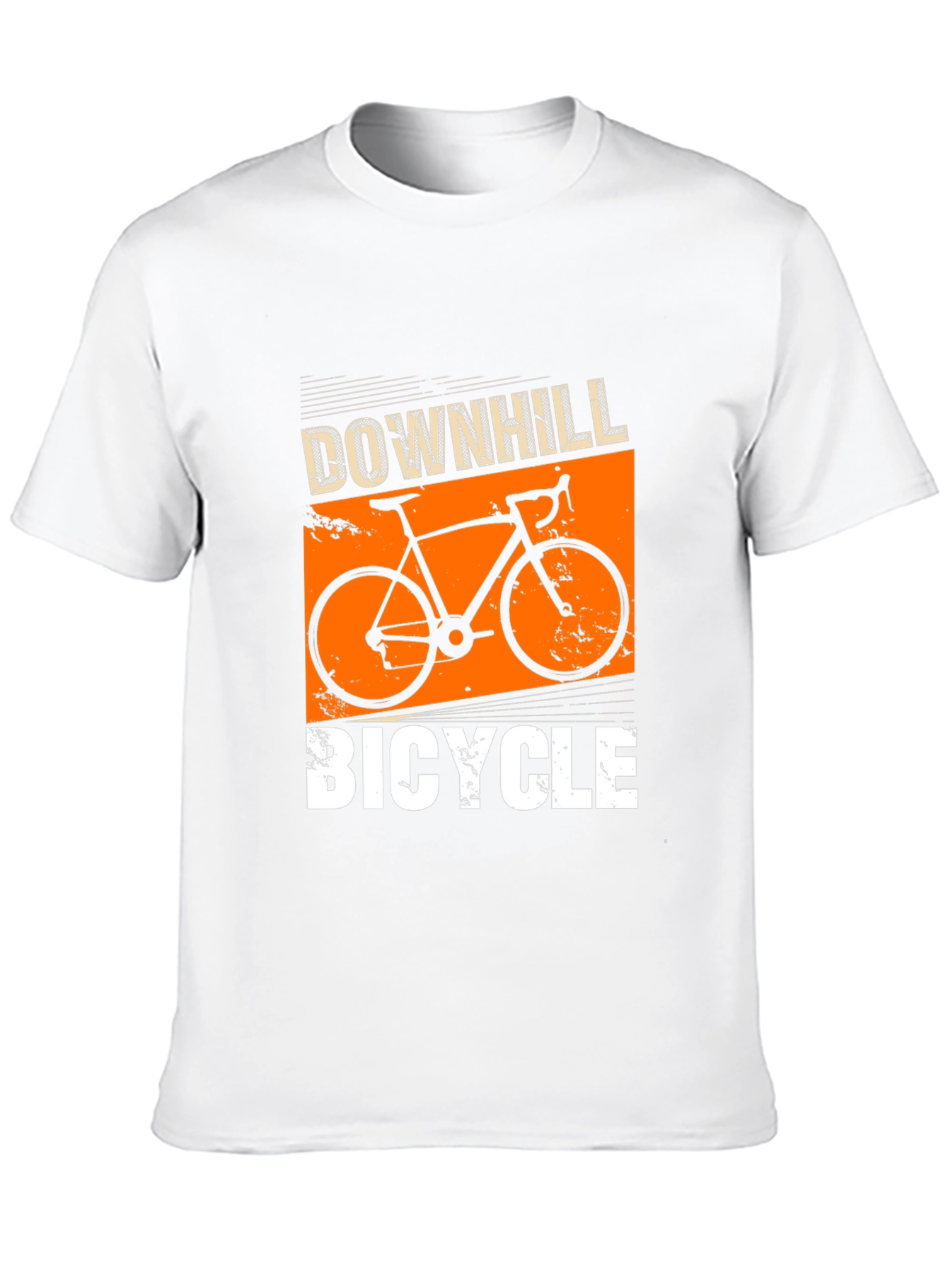 Downhill Bicycle Graphic T-Shirt - Black