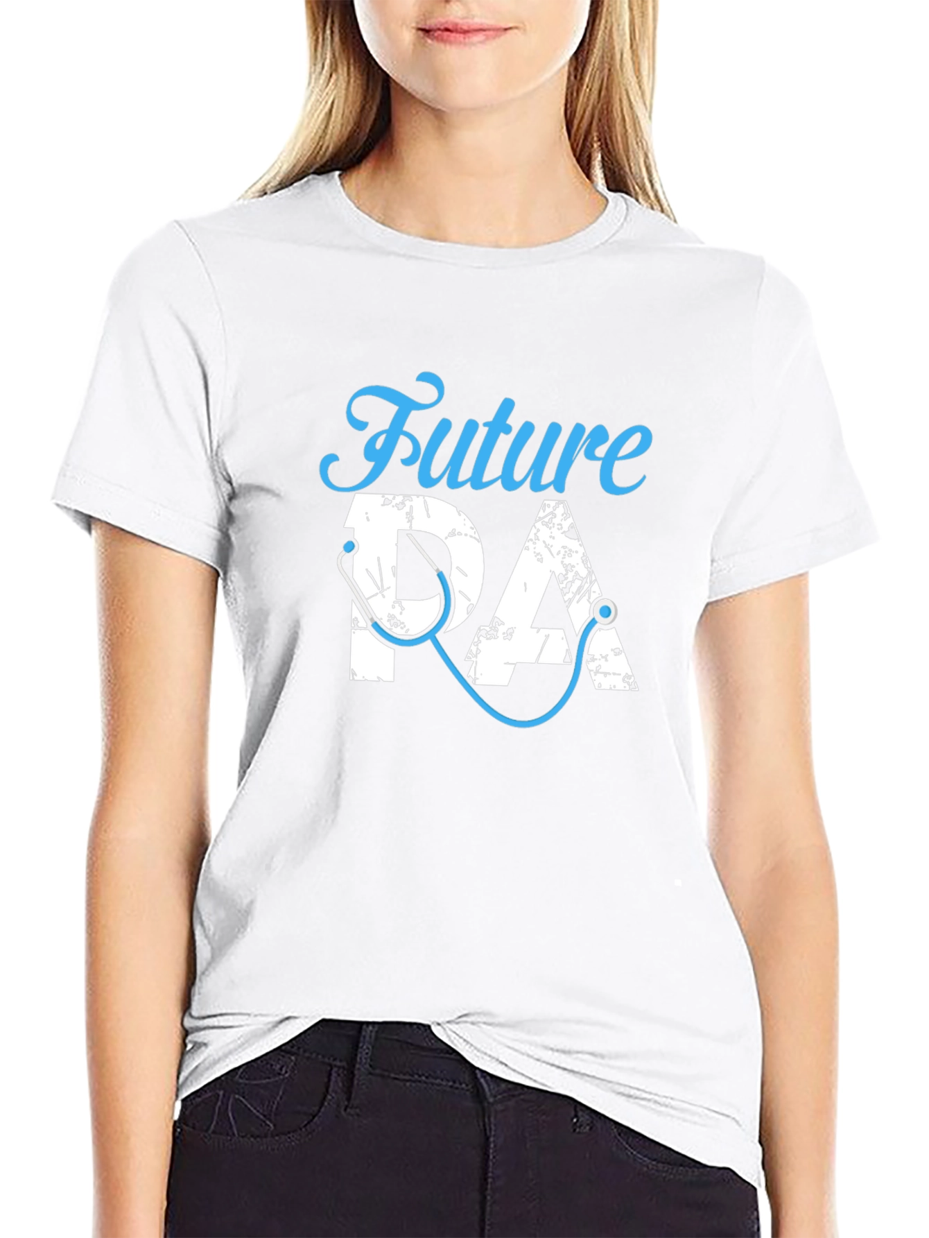 Future PA Stethoscope Black T-Shirt