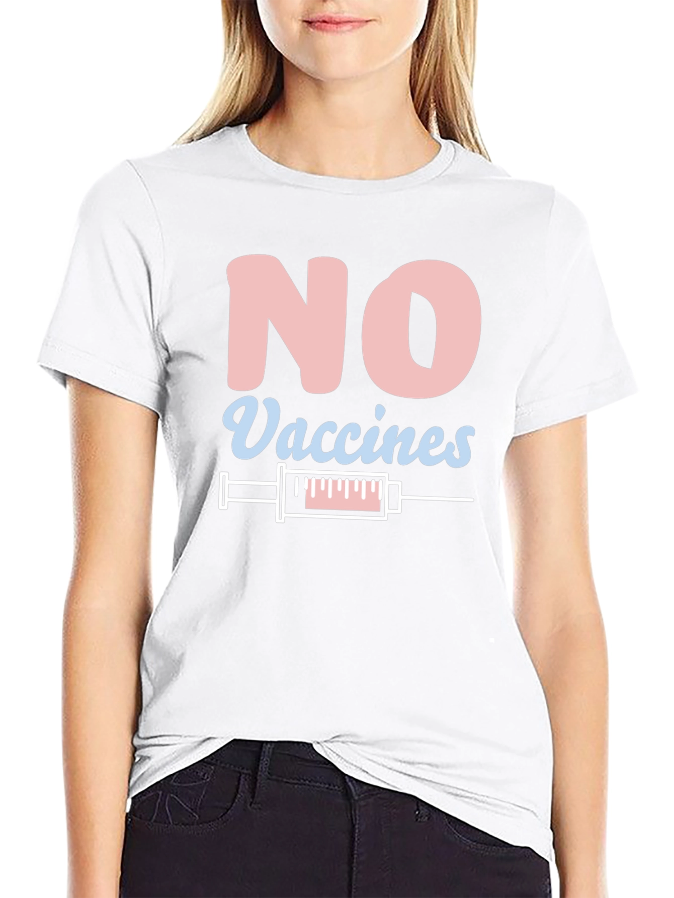 No Vaccines Graphic T-Shirt