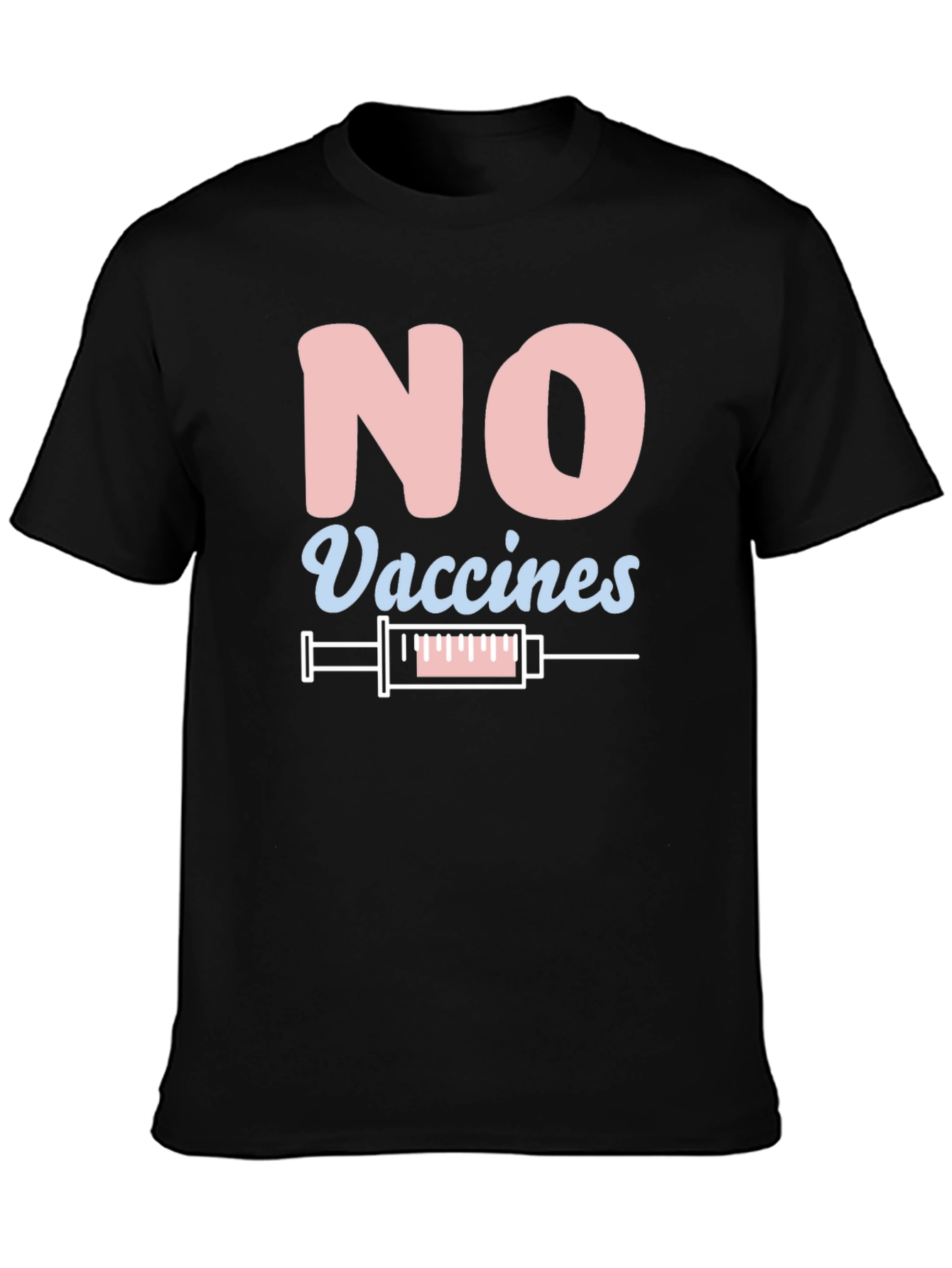 No Vaccines Graphic T-Shirt