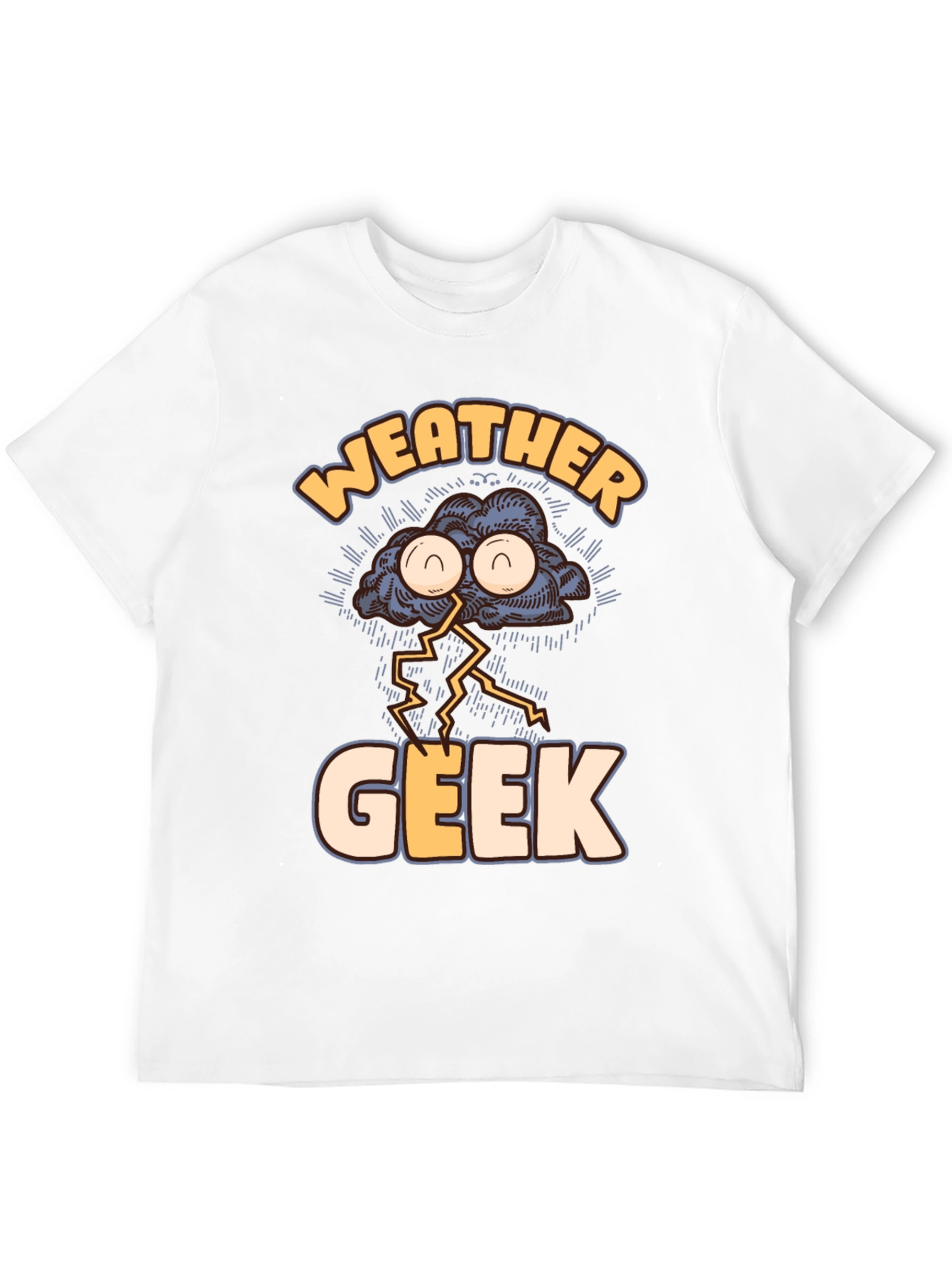 Weather Geek T-Shirt Funny Storm Cloud Design Tee