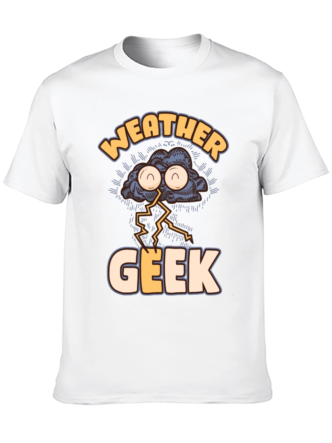 Weather Geek T-Shirt Funny Storm Cloud Design Tee