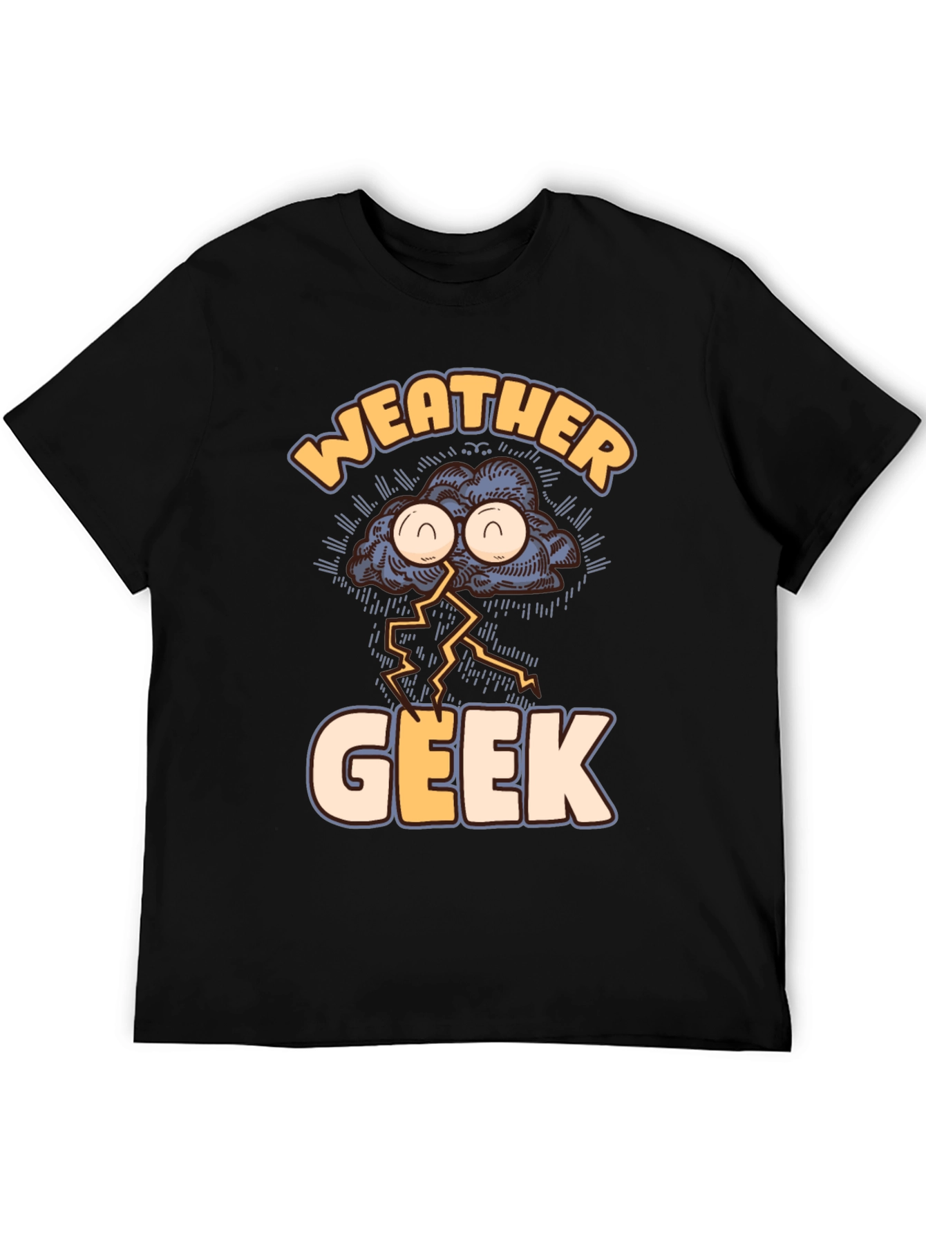 Weather Geek T-Shirt Funny Storm Cloud Design Tee