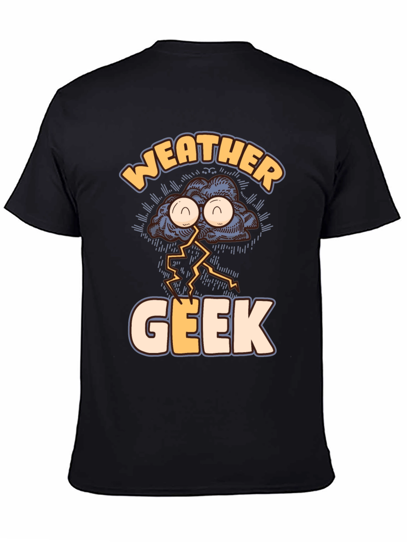 Weather Geek T-Shirt Funny Storm Cloud Design Tee