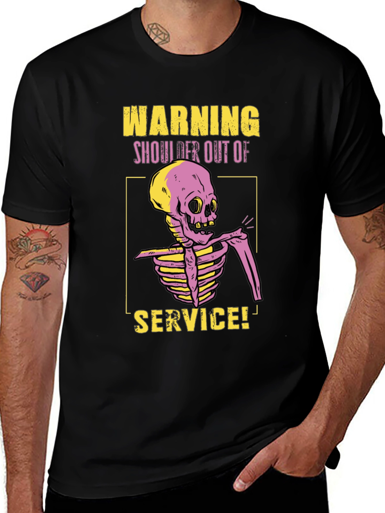 Warning Shoulder Out of Service T-Shirt