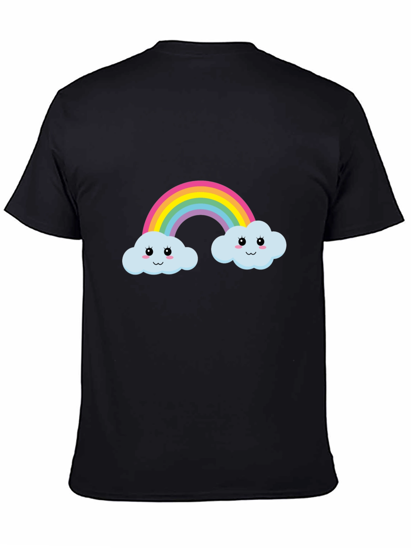 Rainbow Cloud Graphic Tee - Cute & Fun