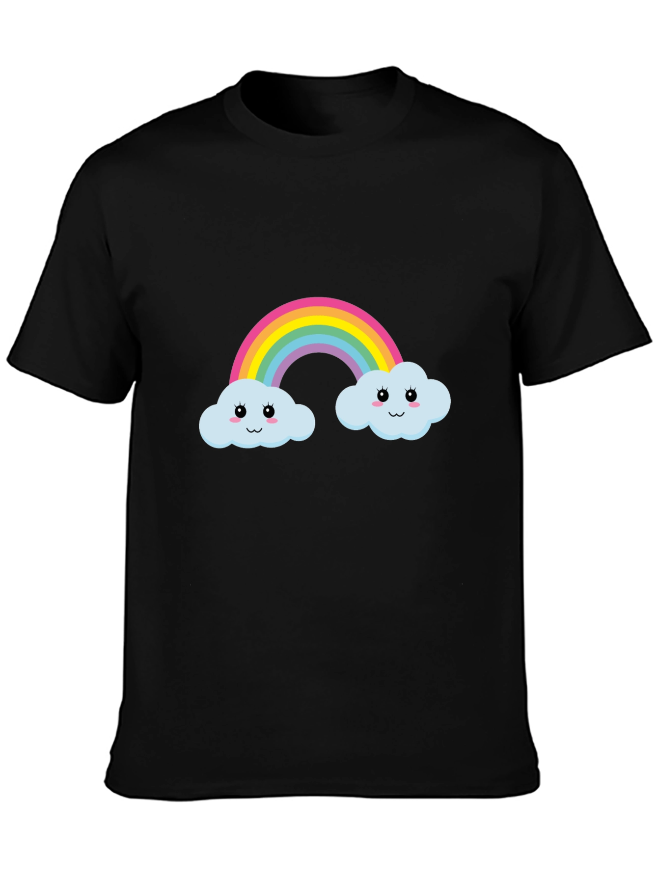 Rainbow Cloud Graphic Tee - Cute & Fun