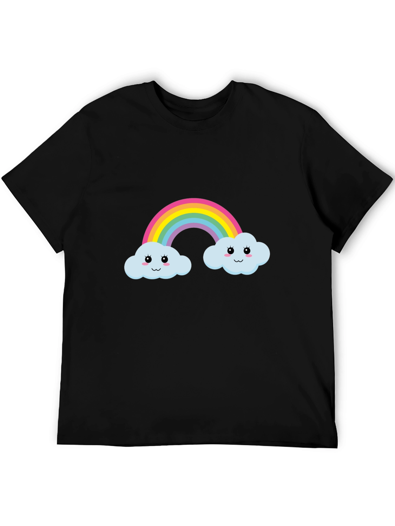 Rainbow Cloud Graphic Tee - Cute & Fun
