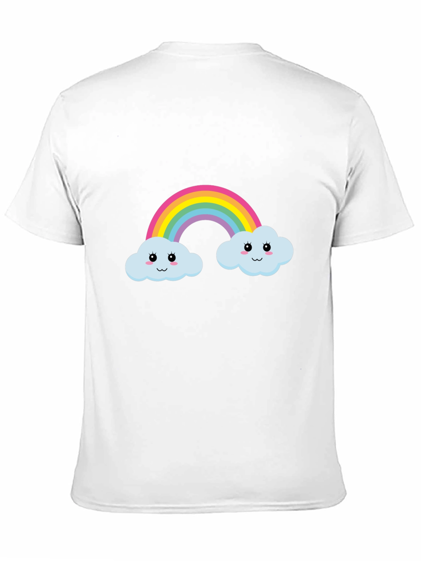 Rainbow Cloud Graphic Tee - Cute & Fun