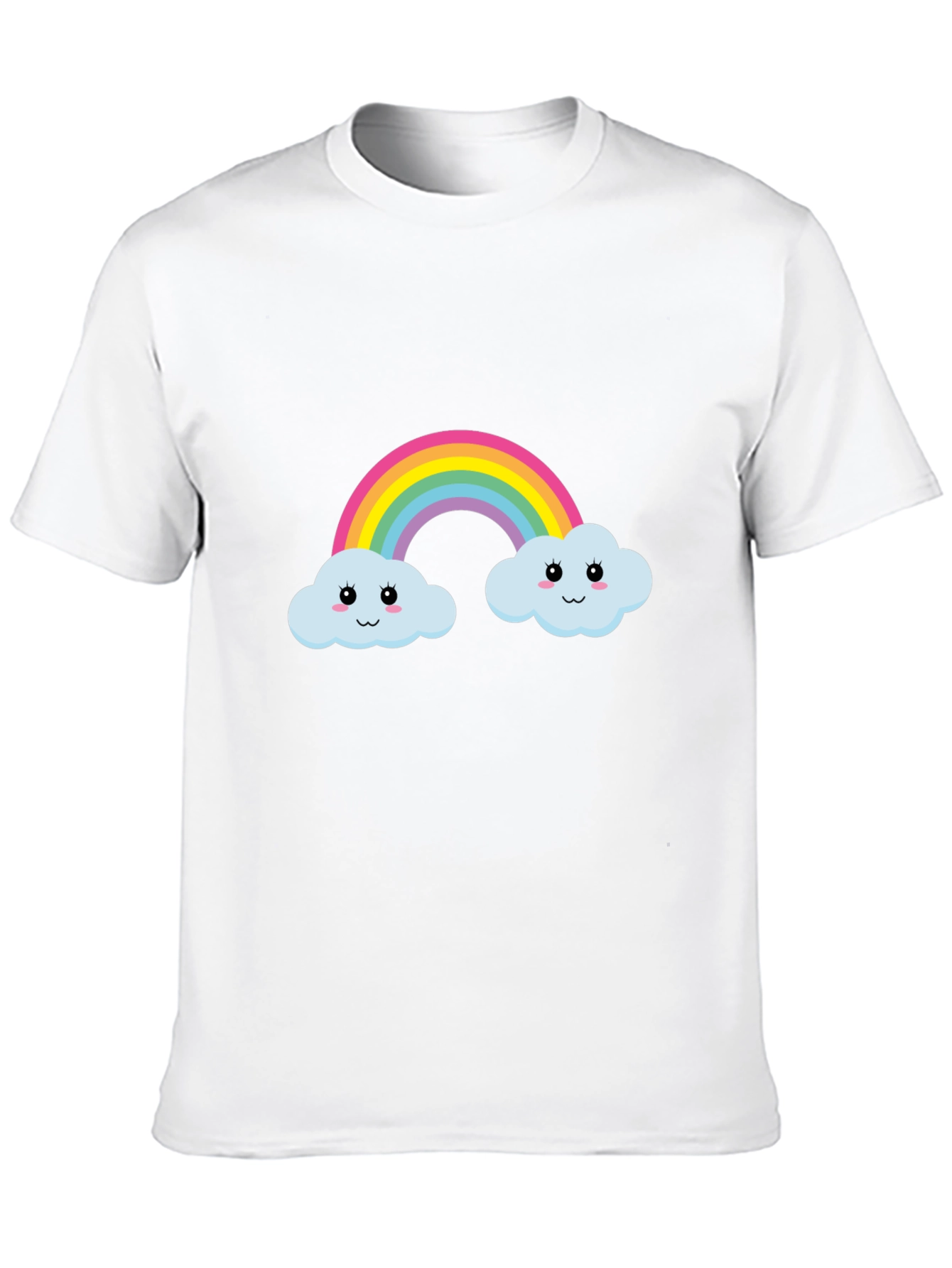 Rainbow Cloud Graphic Tee - Cute & Fun