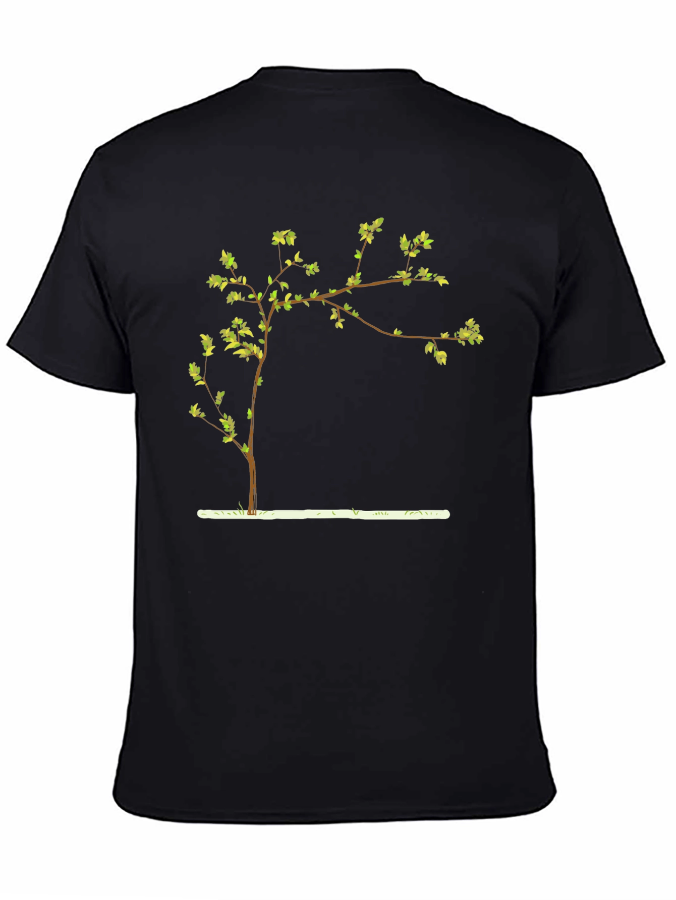 Arboreal Tee: Black Tree Graphic T-Shirt