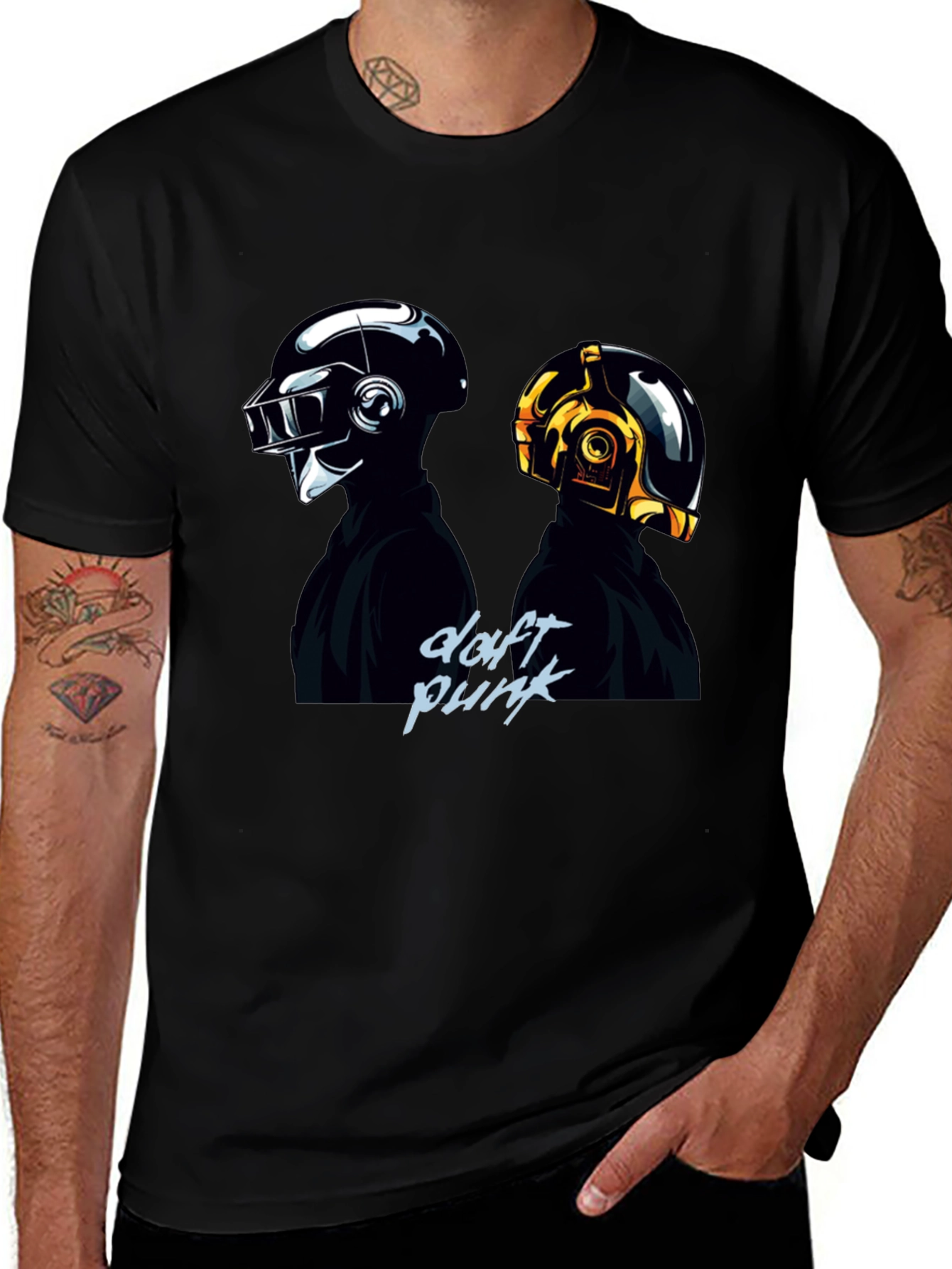 Daft Punk Graphic Black T-Shirt