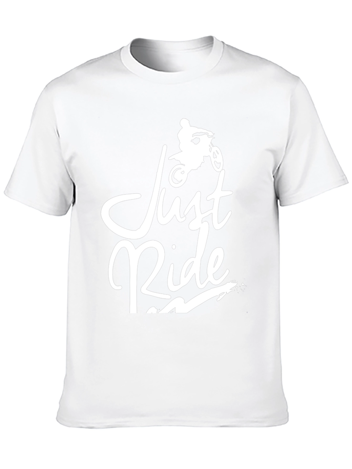 Just Ride Graphic Tee - Motorcycle Design