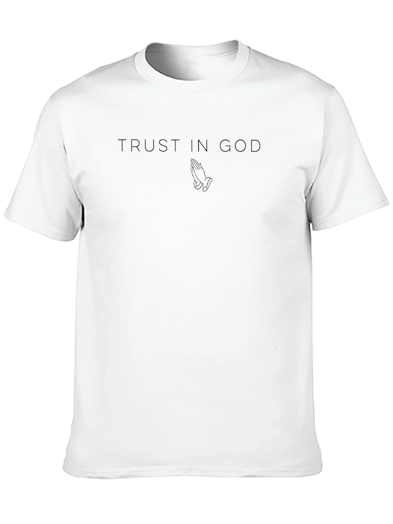 Trust in God Black Graphic T-Shirt