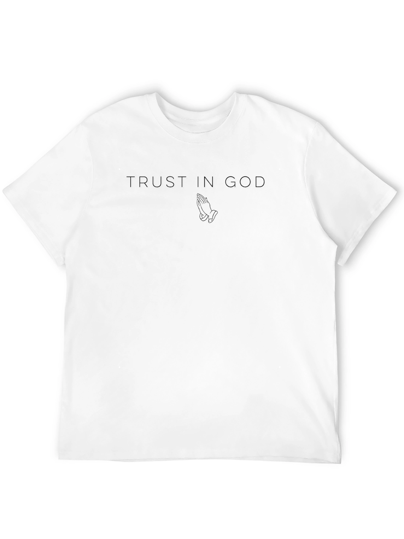 Trust in God Black Graphic T-Shirt