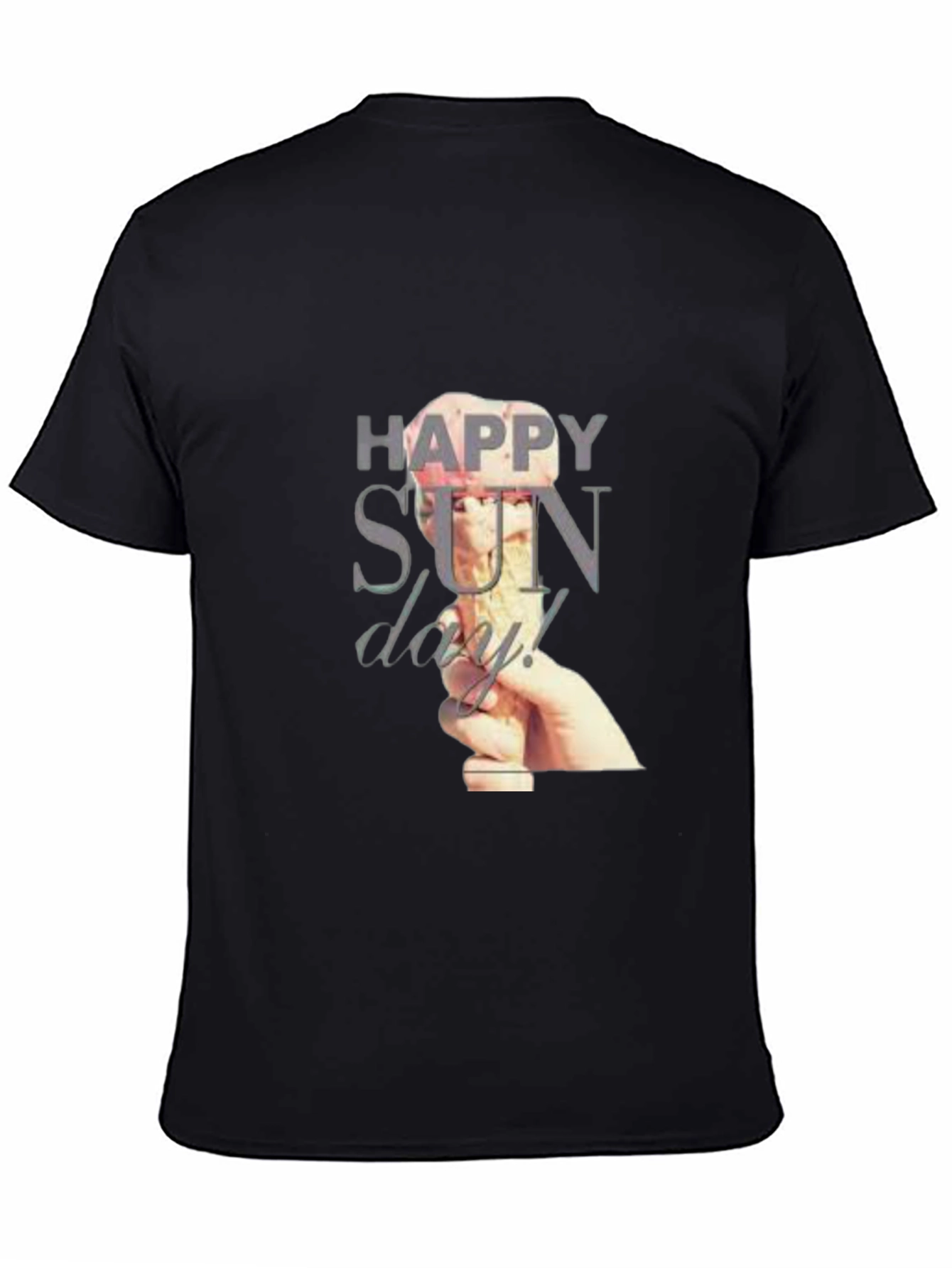 Happy Sunday Graphic T-Shirt - Black