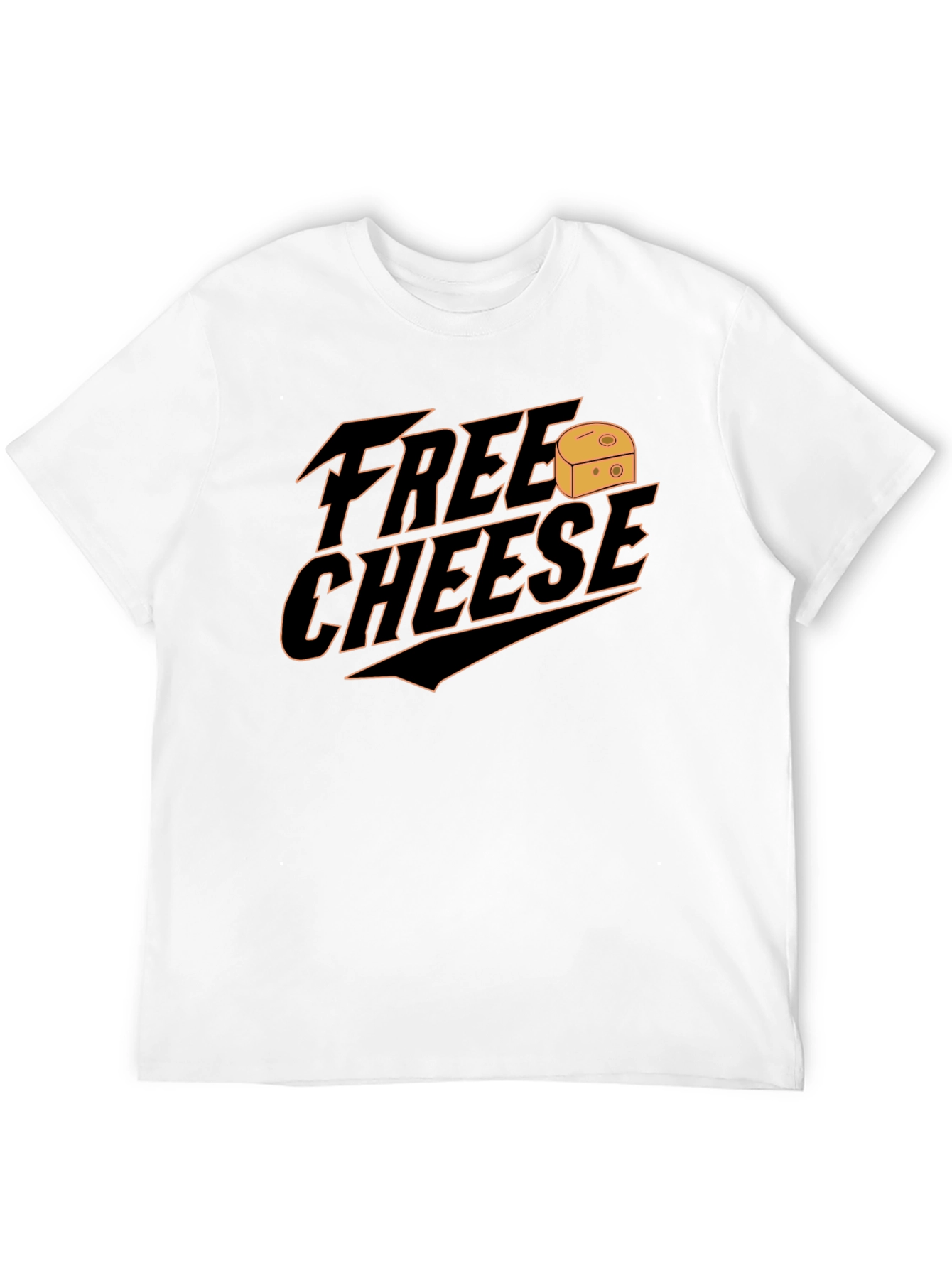 Free Cheese Graphic Tee - Novelty T-Shirt