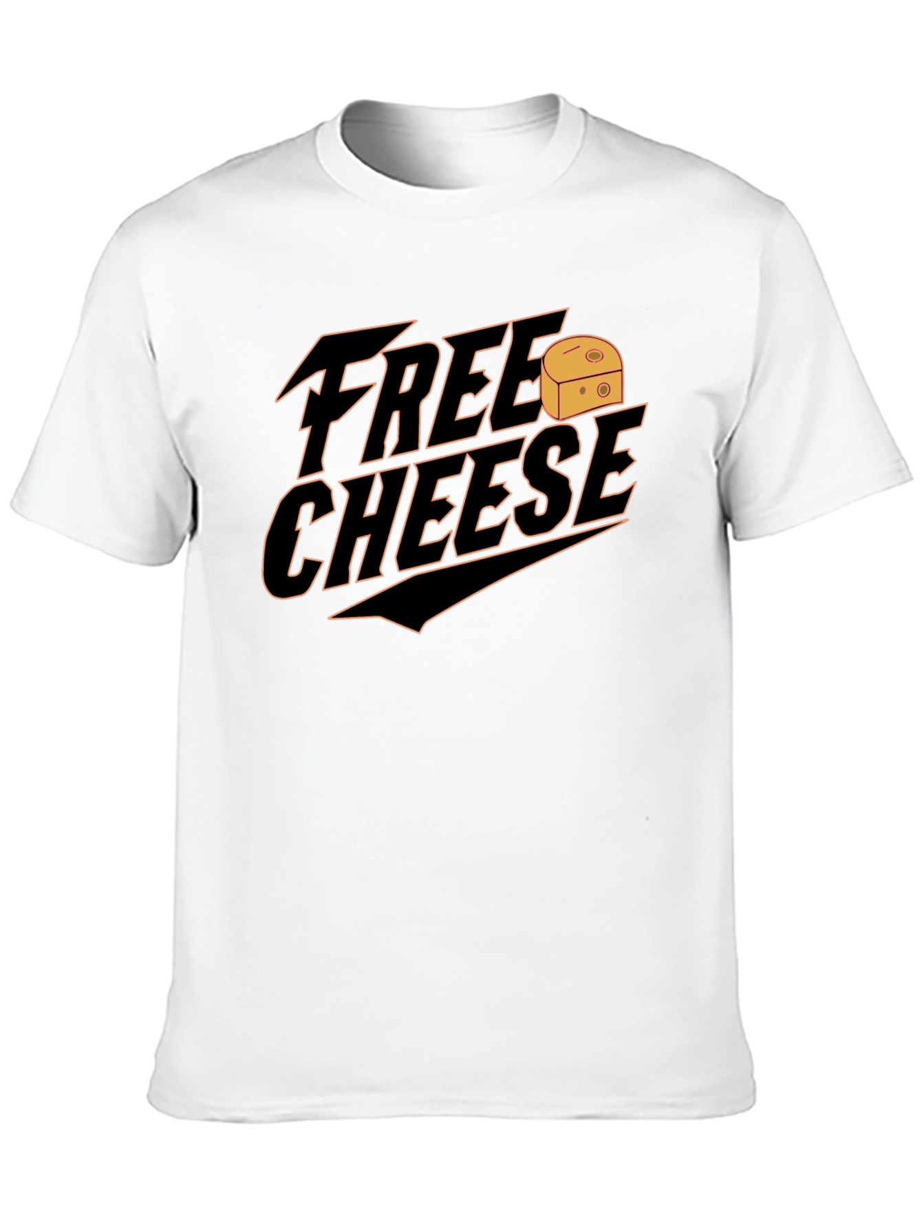 Free Cheese Graphic Tee - Novelty T-Shirt
