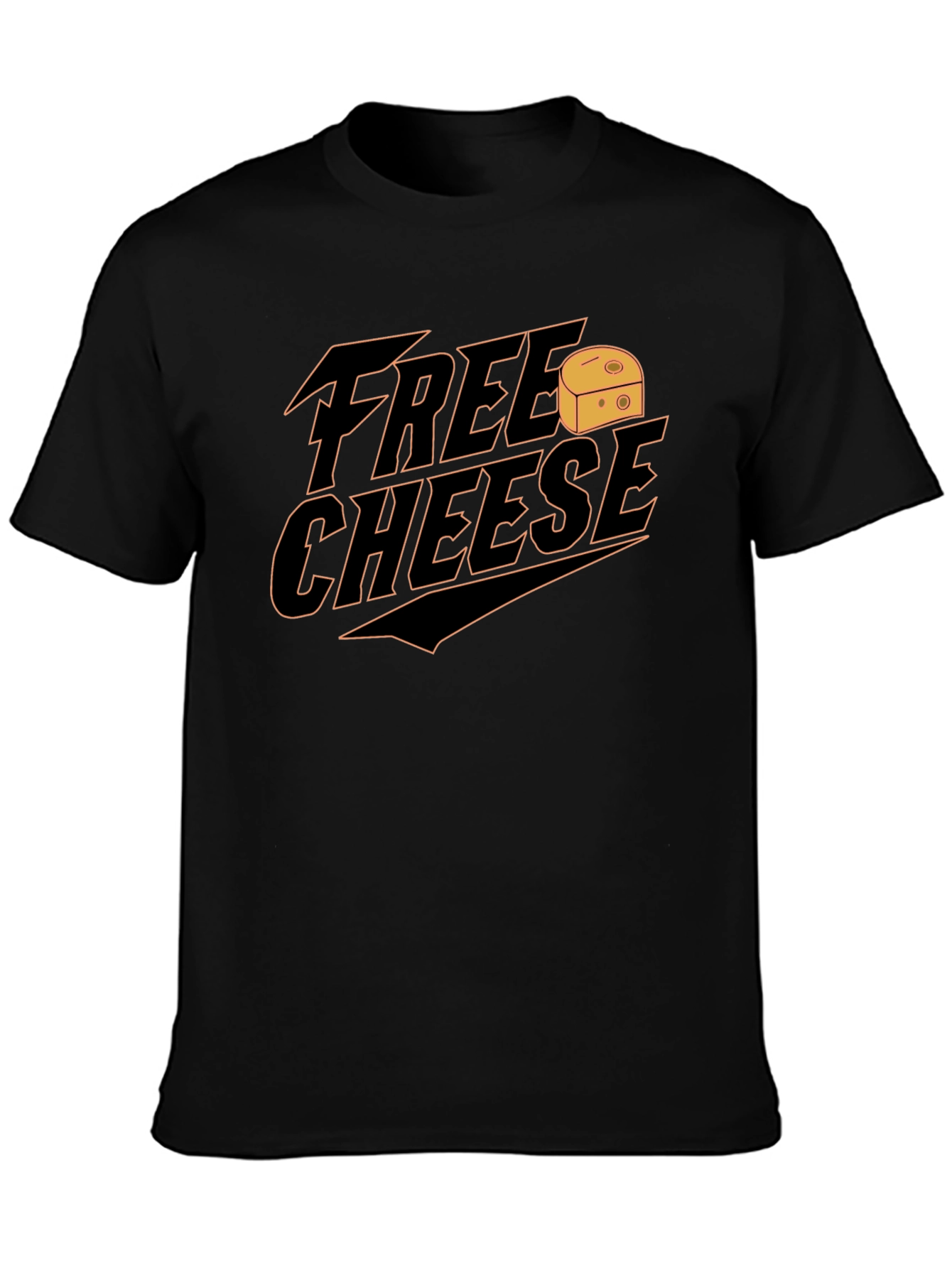 Free Cheese Graphic Tee - Novelty T-Shirt
