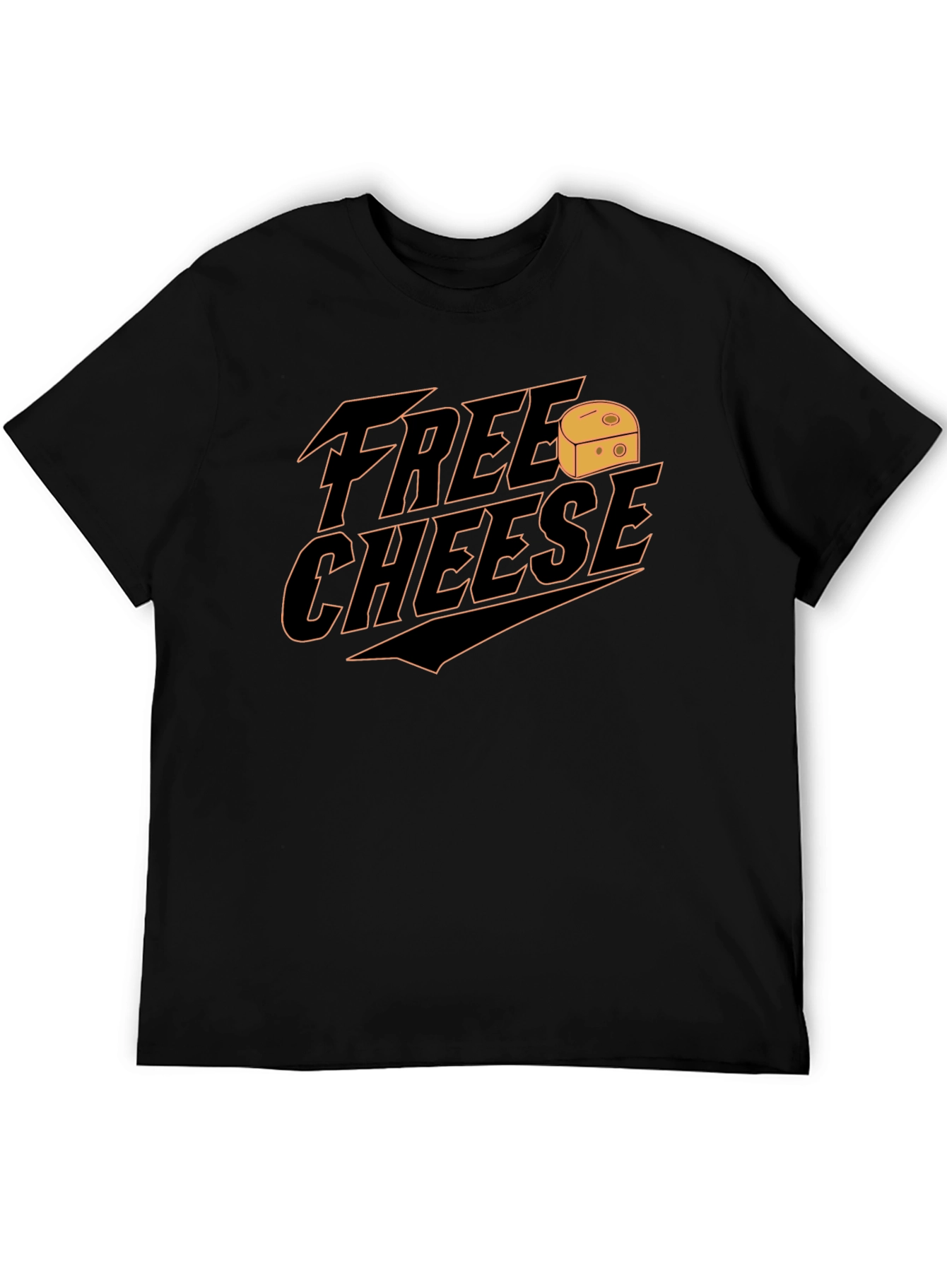 Free Cheese Graphic Tee - Novelty T-Shirt