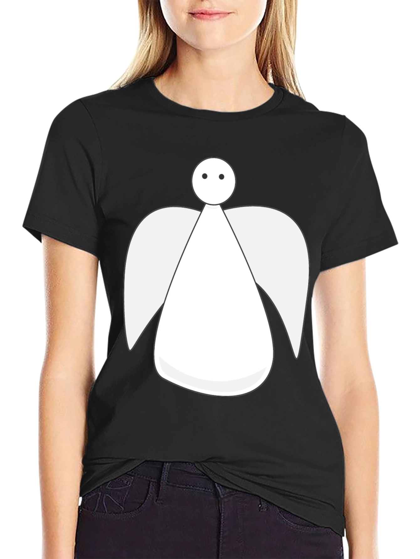 Angel Graphic Tee - Unisex Black T-Shirt