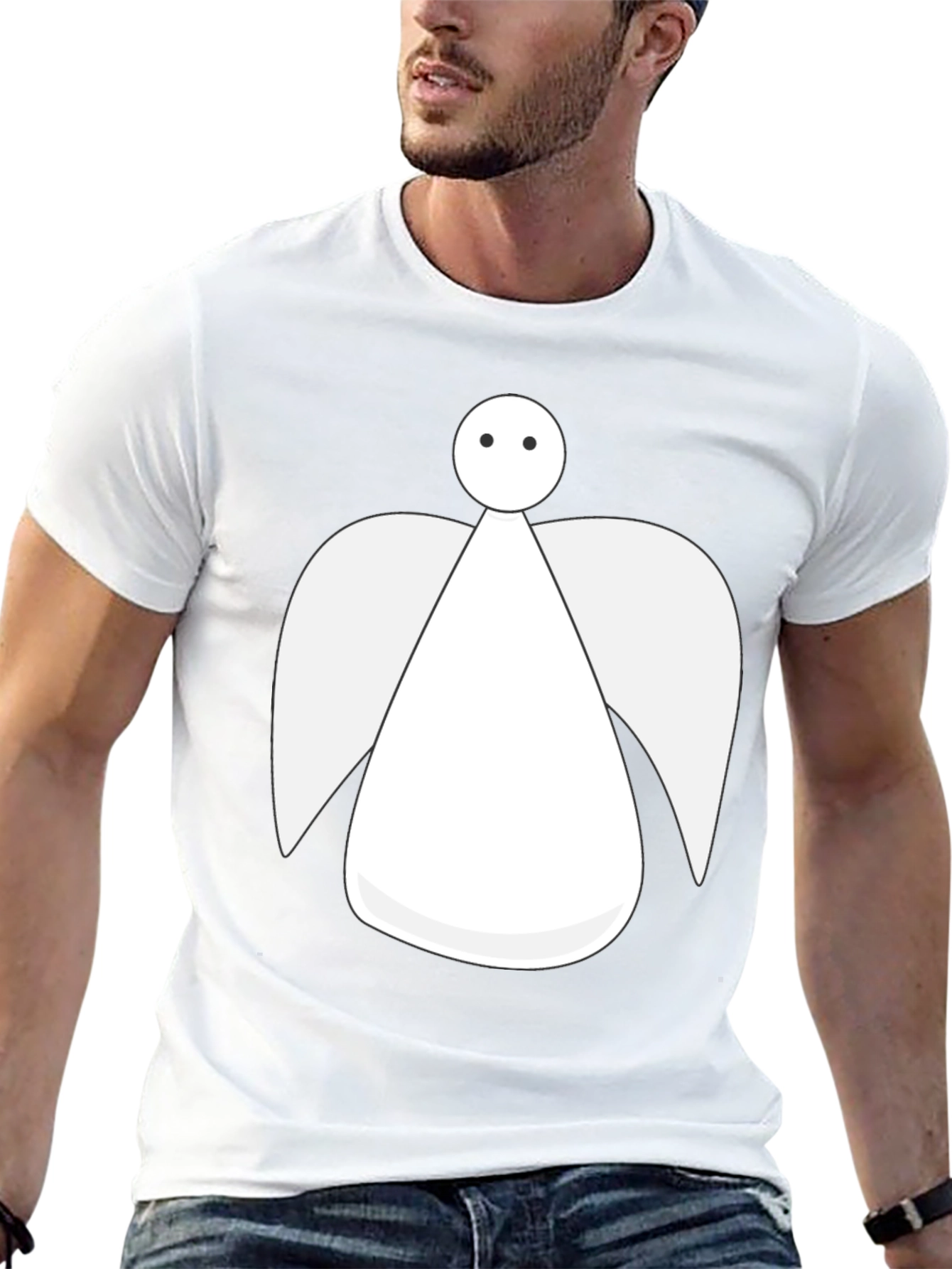 Angel Graphic Tee - Unisex Black T-Shirt