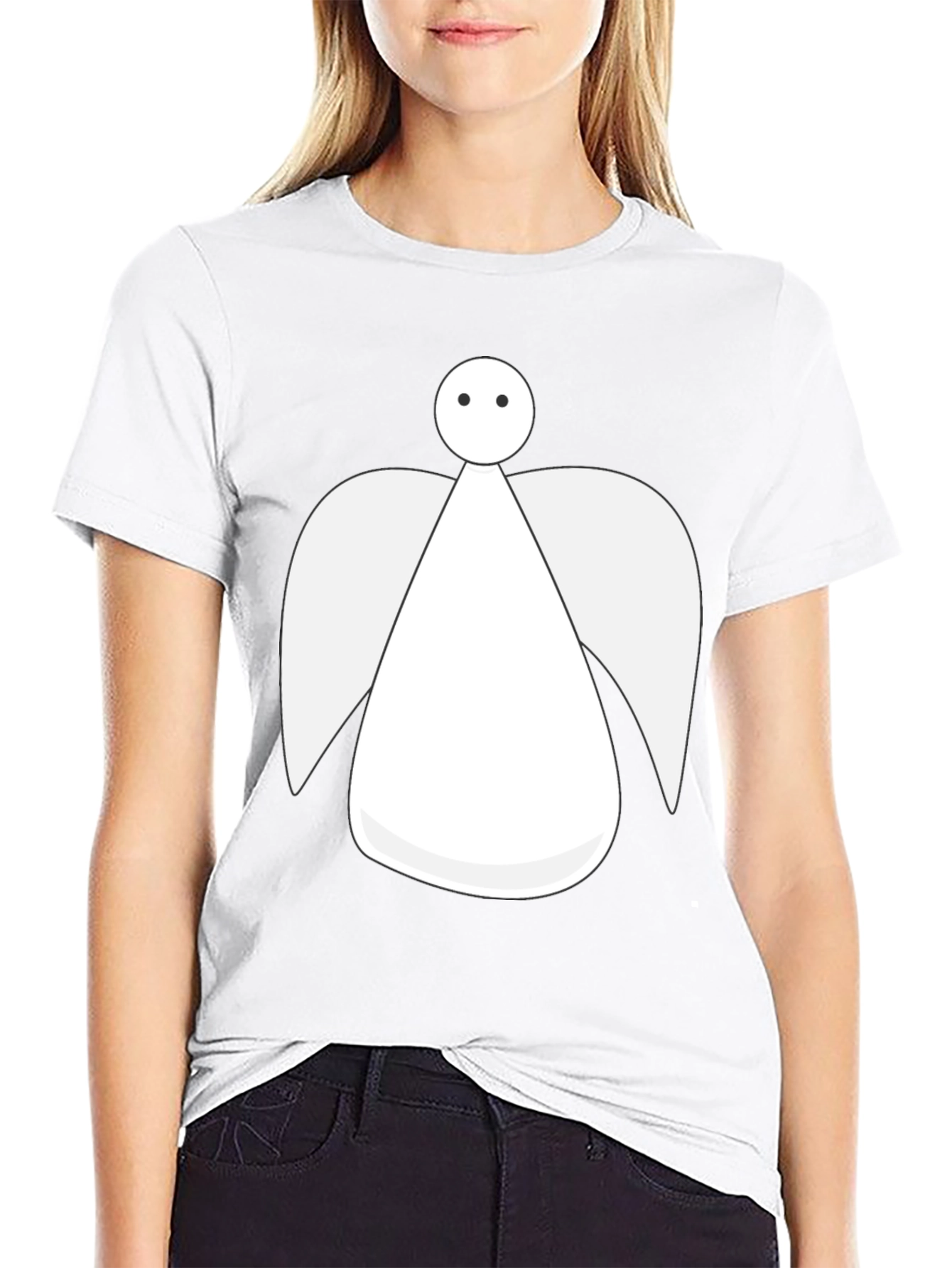 Angel Graphic Tee - Unisex Black T-Shirt
