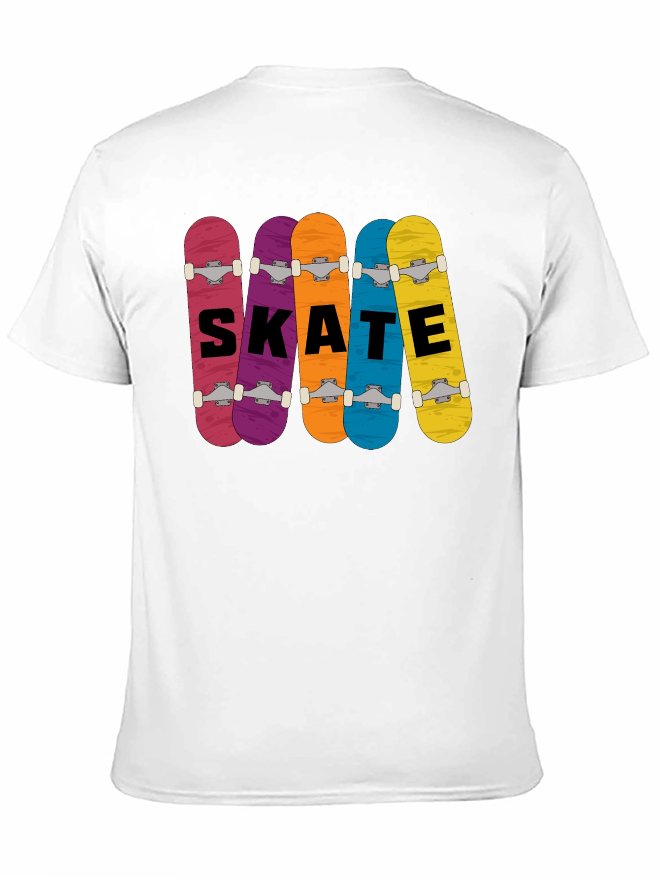 Skateboards Graphic Print T-Shirt