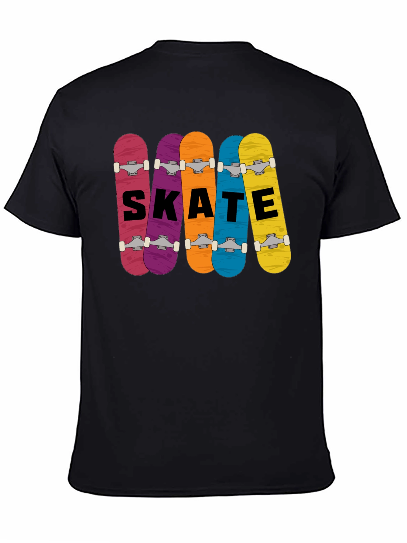 Skateboards Graphic Print T-Shirt