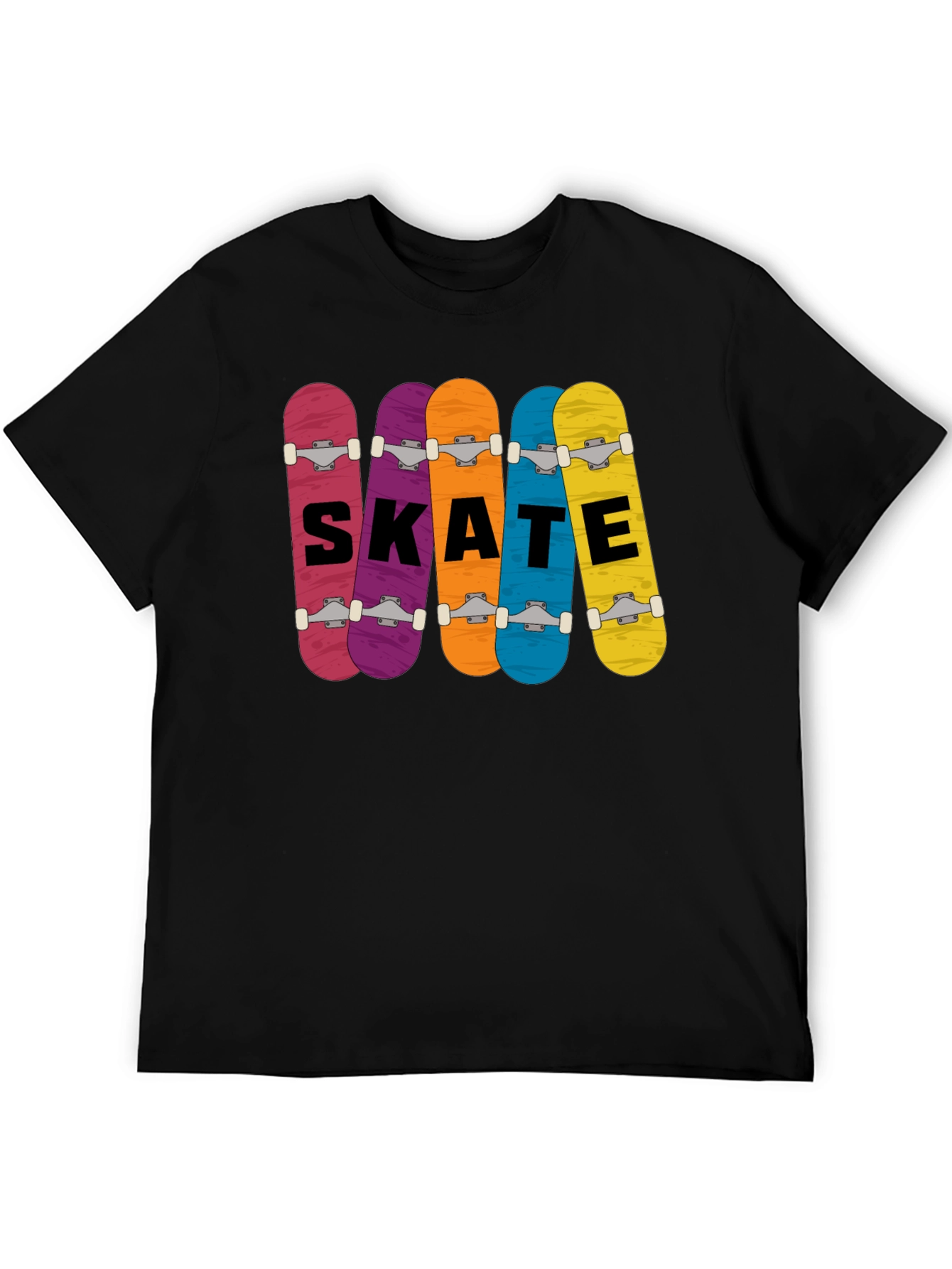 Skateboards Graphic Print T-Shirt