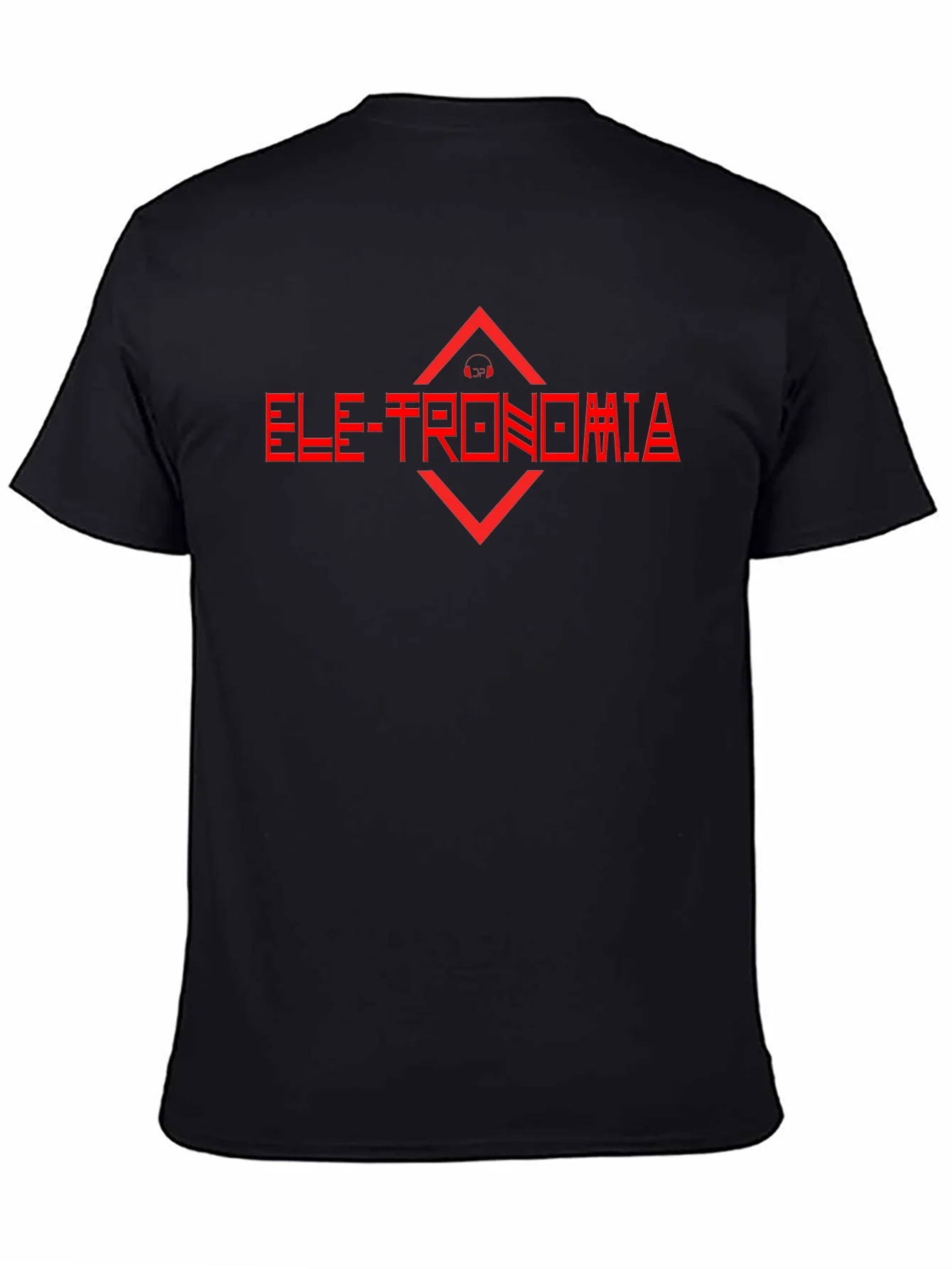 Electronomia Red Graphic Black T-Shirt