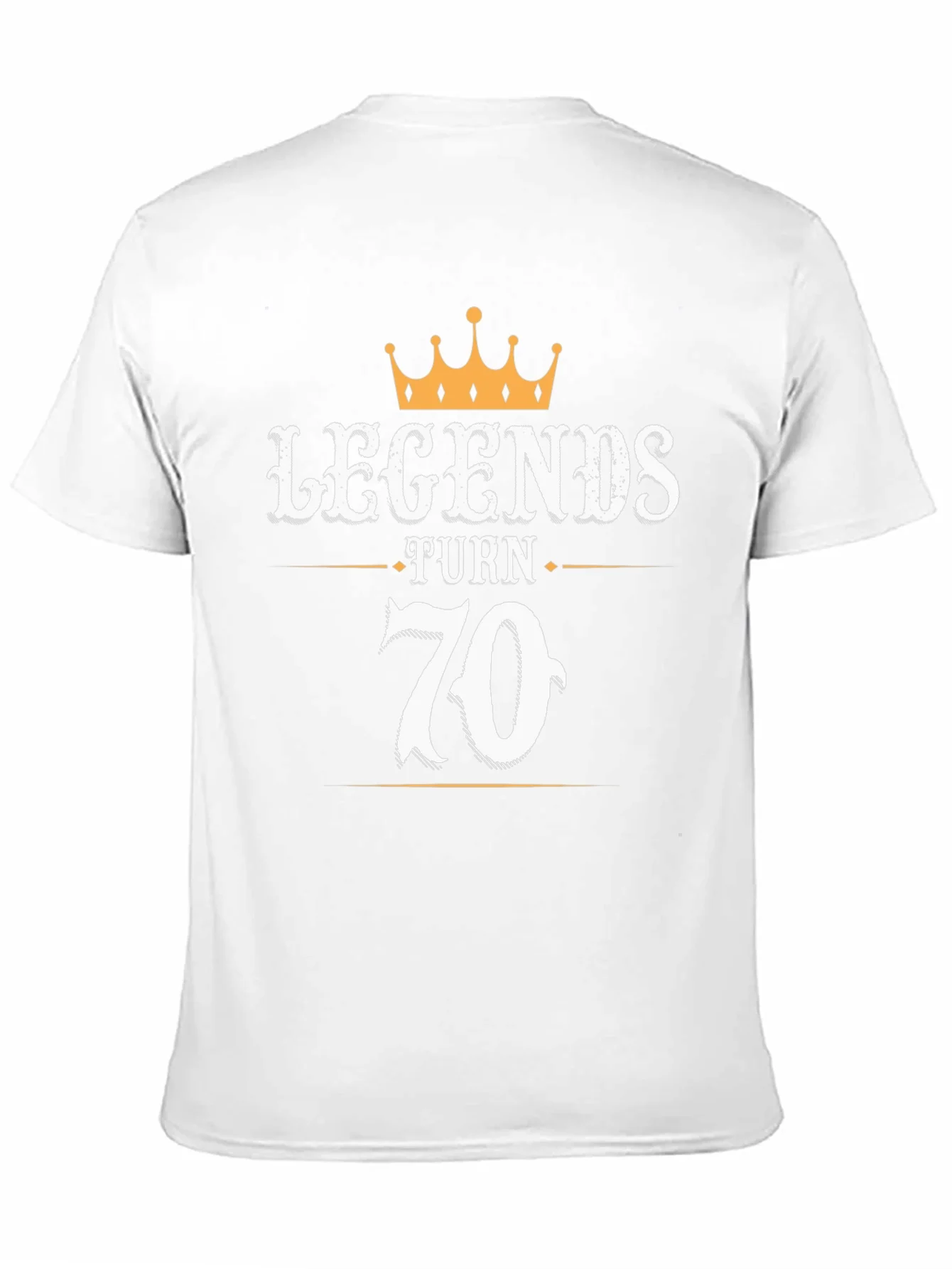 Legends Turn 70 Black Graphic T-Shirt