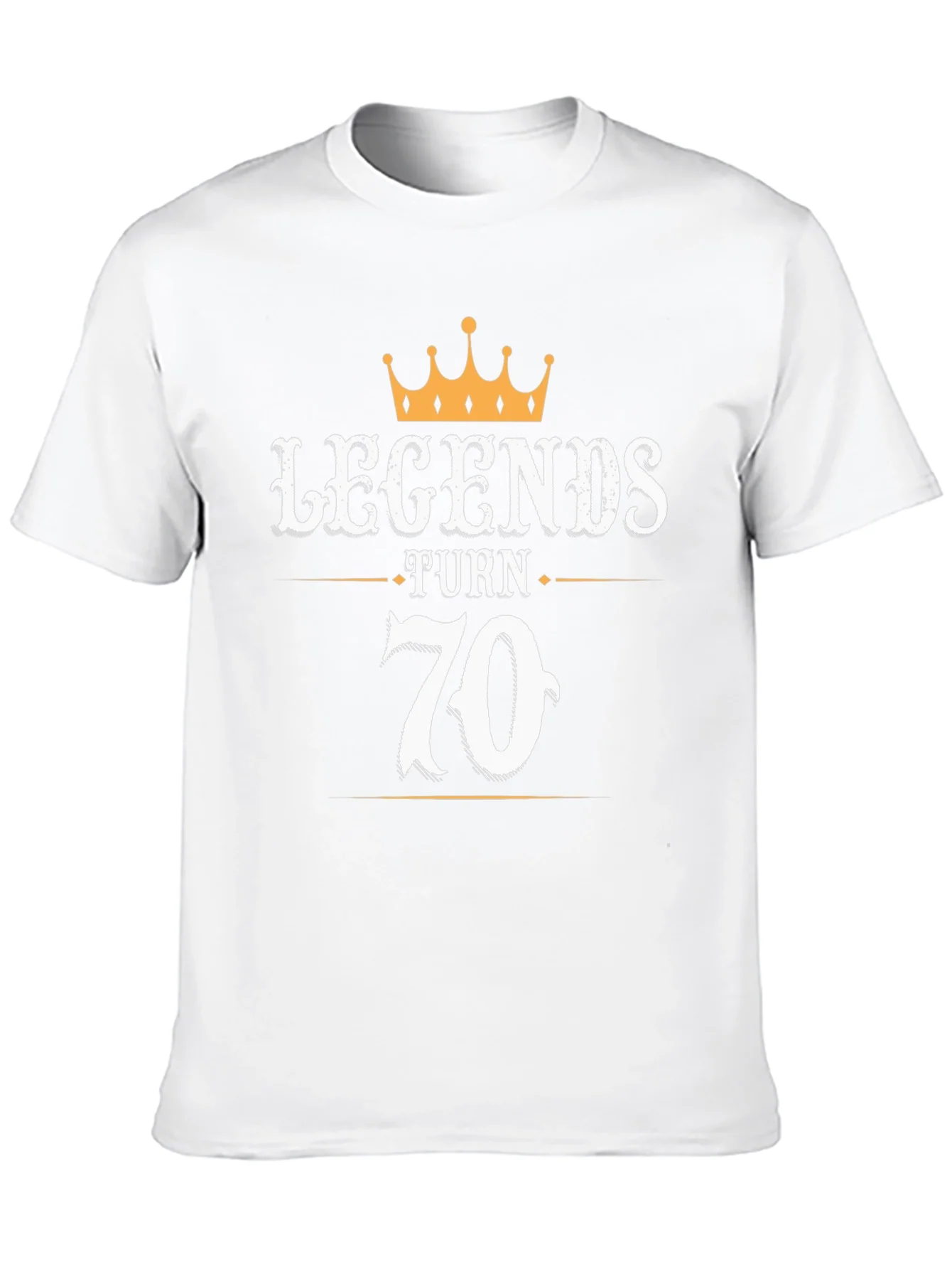 Legends Turn 70 Black Graphic T-Shirt