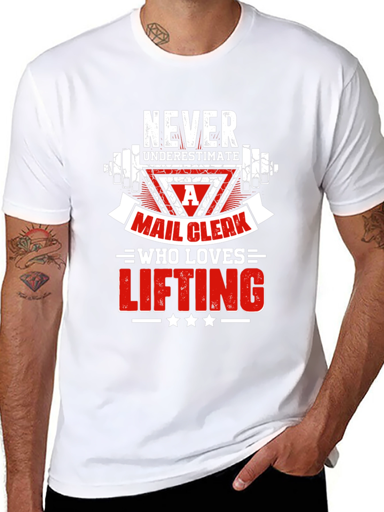 Mail Clerk Lifting T-Shirt - Never Underestimate!