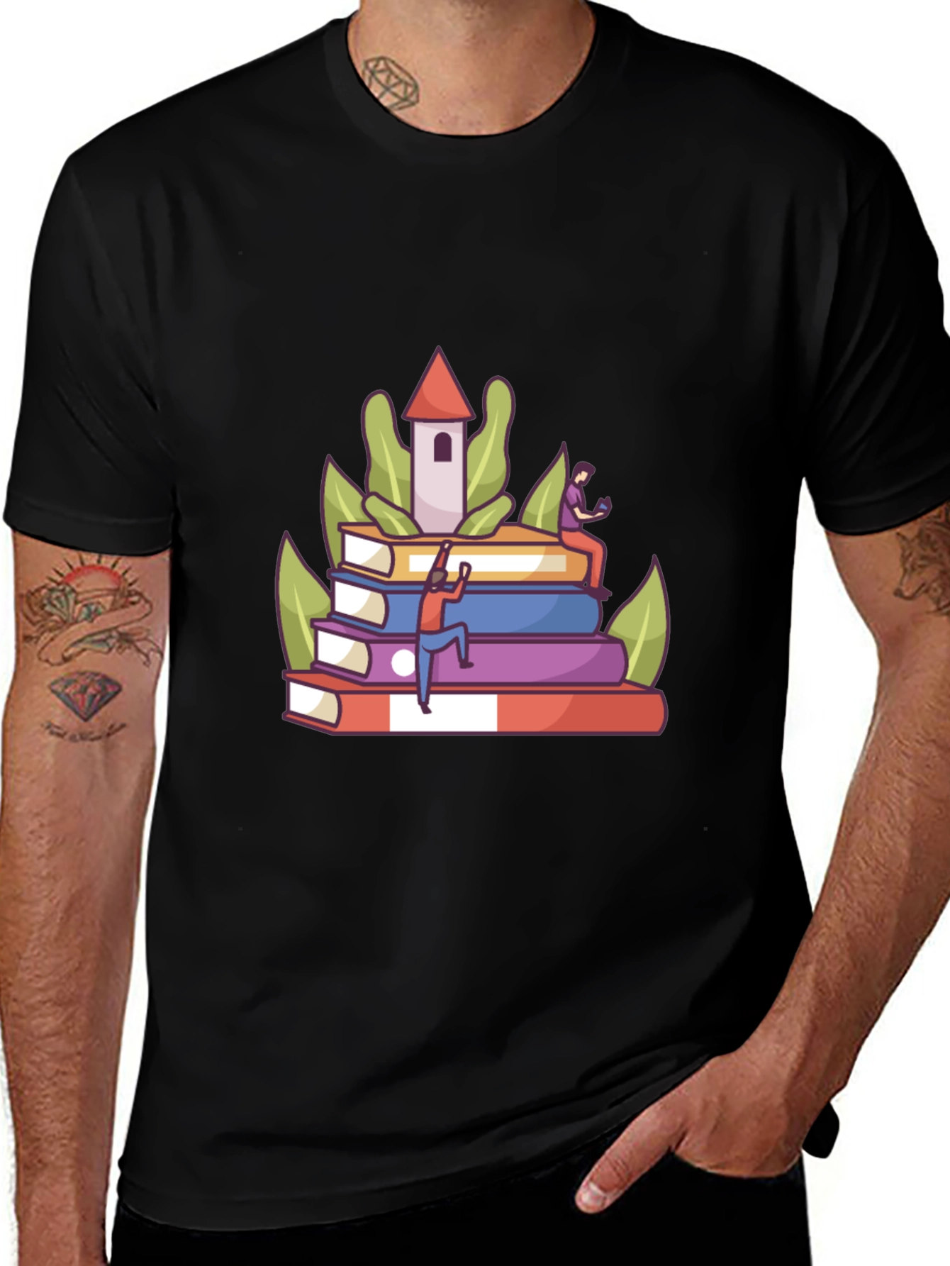Book Lovers Tower T-Shirt