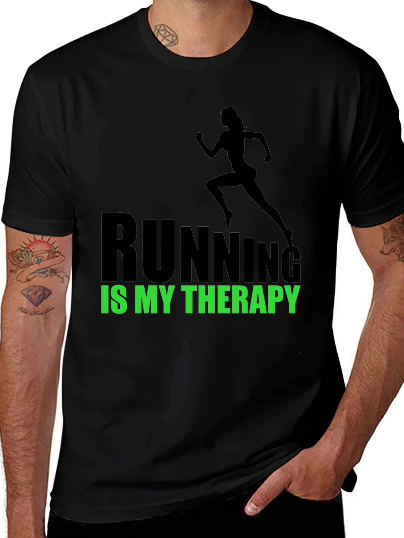 Running is My Therapy Tee
