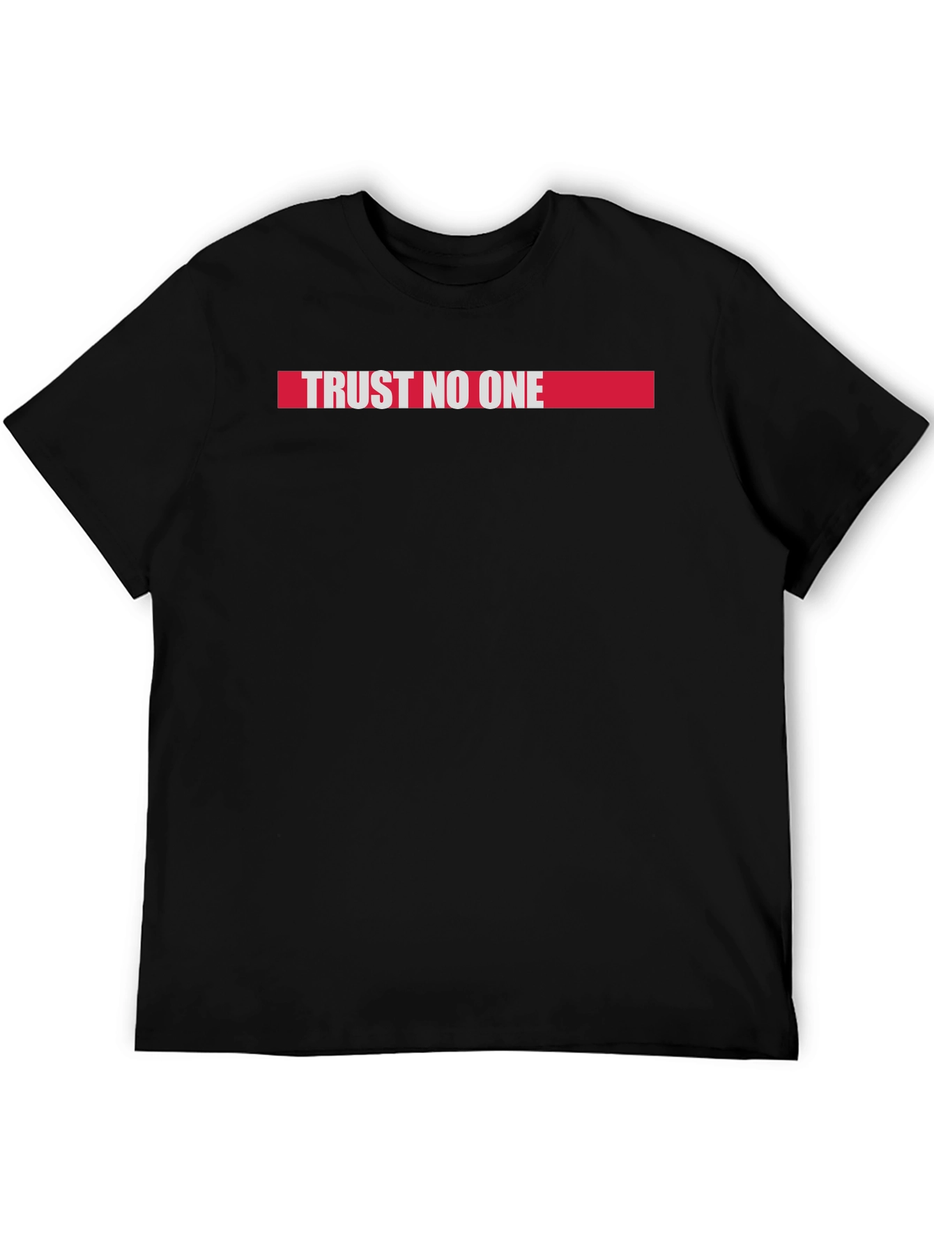 Trust No One Graphic Tee - Black