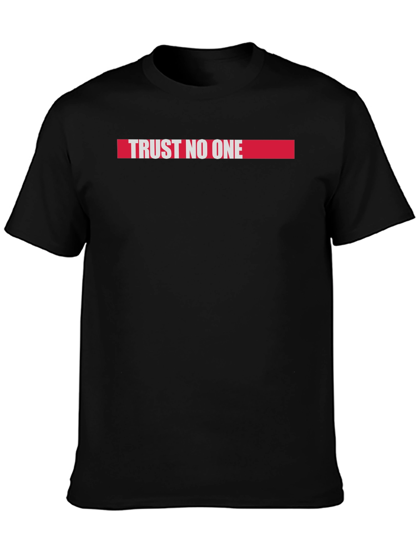 Trust No One Graphic Tee - Black