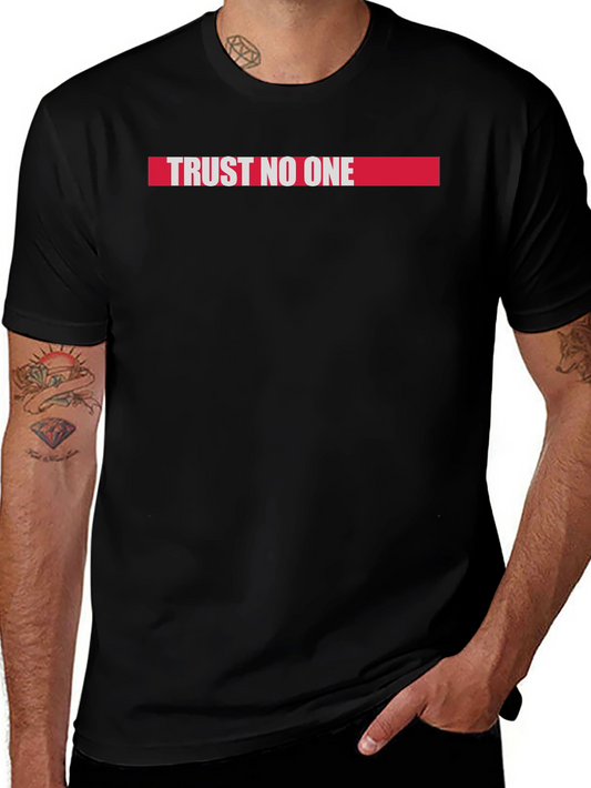 Trust No One Graphic Tee - Black