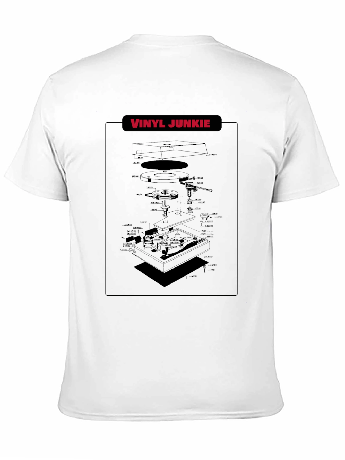 Vinyl Junkie Black Graphic T-Shirt