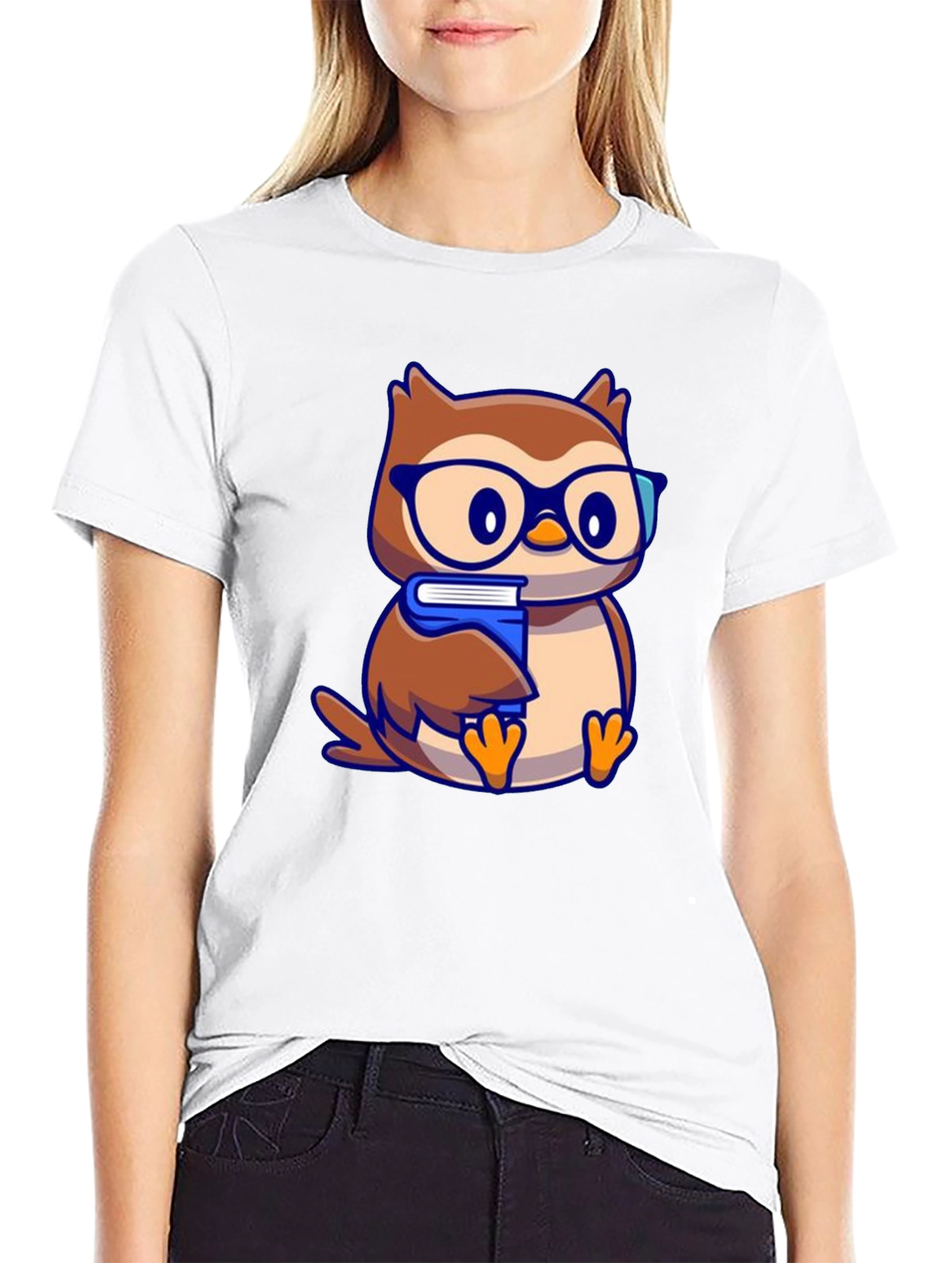 Owl with Glasses Graphic Tee