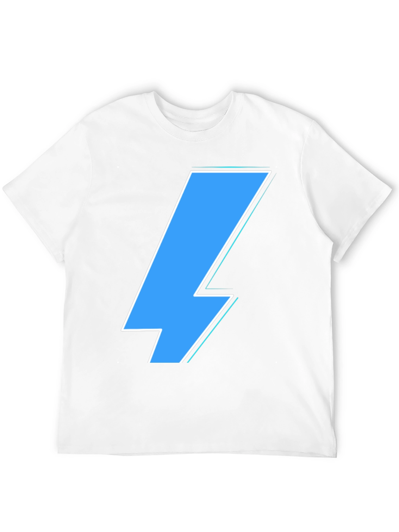 Lightning Bolt Graphic Tee - Casual Black T-Shirt