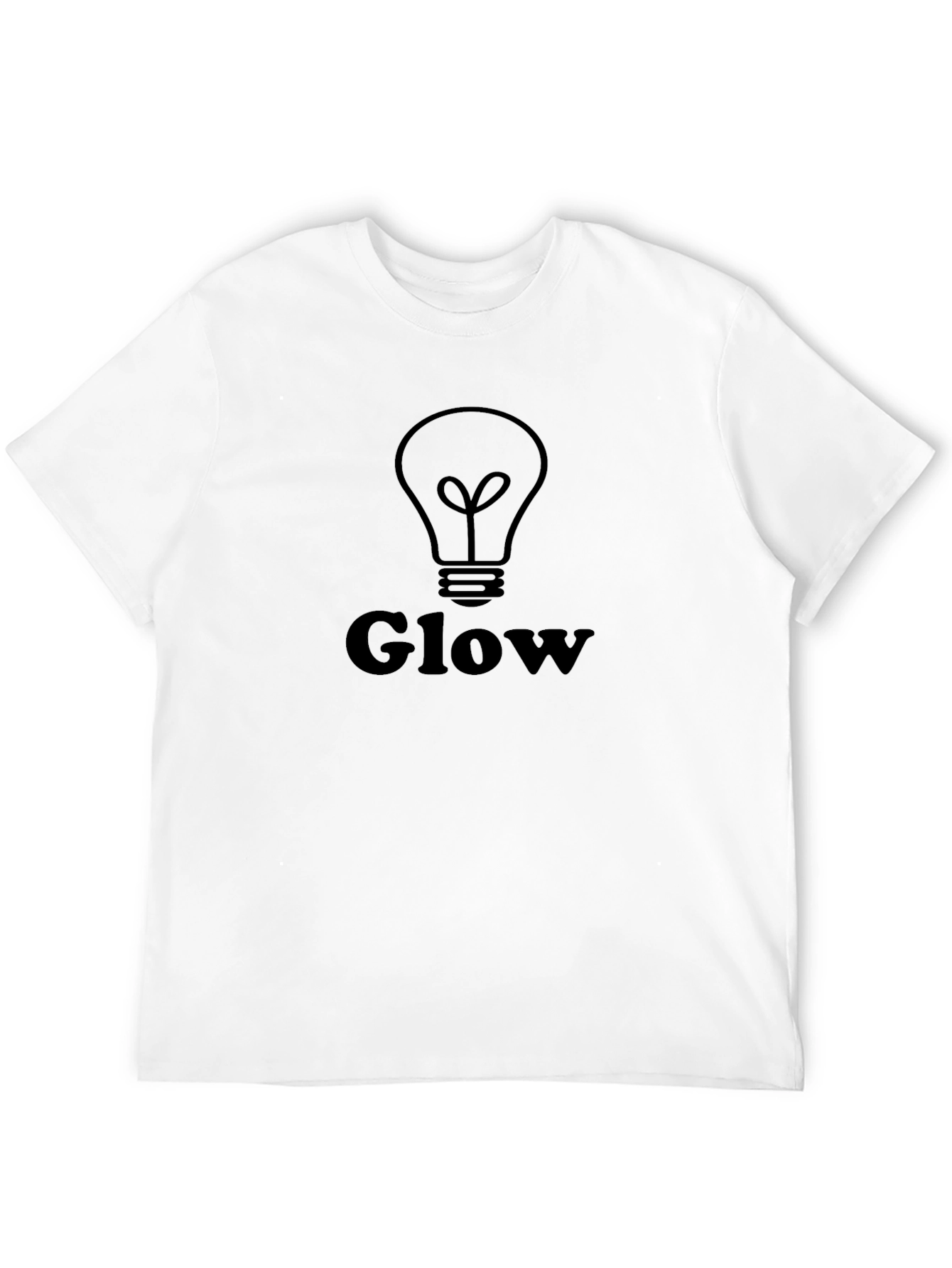 Glow Graphic Tee - Modern Black T-Shirt