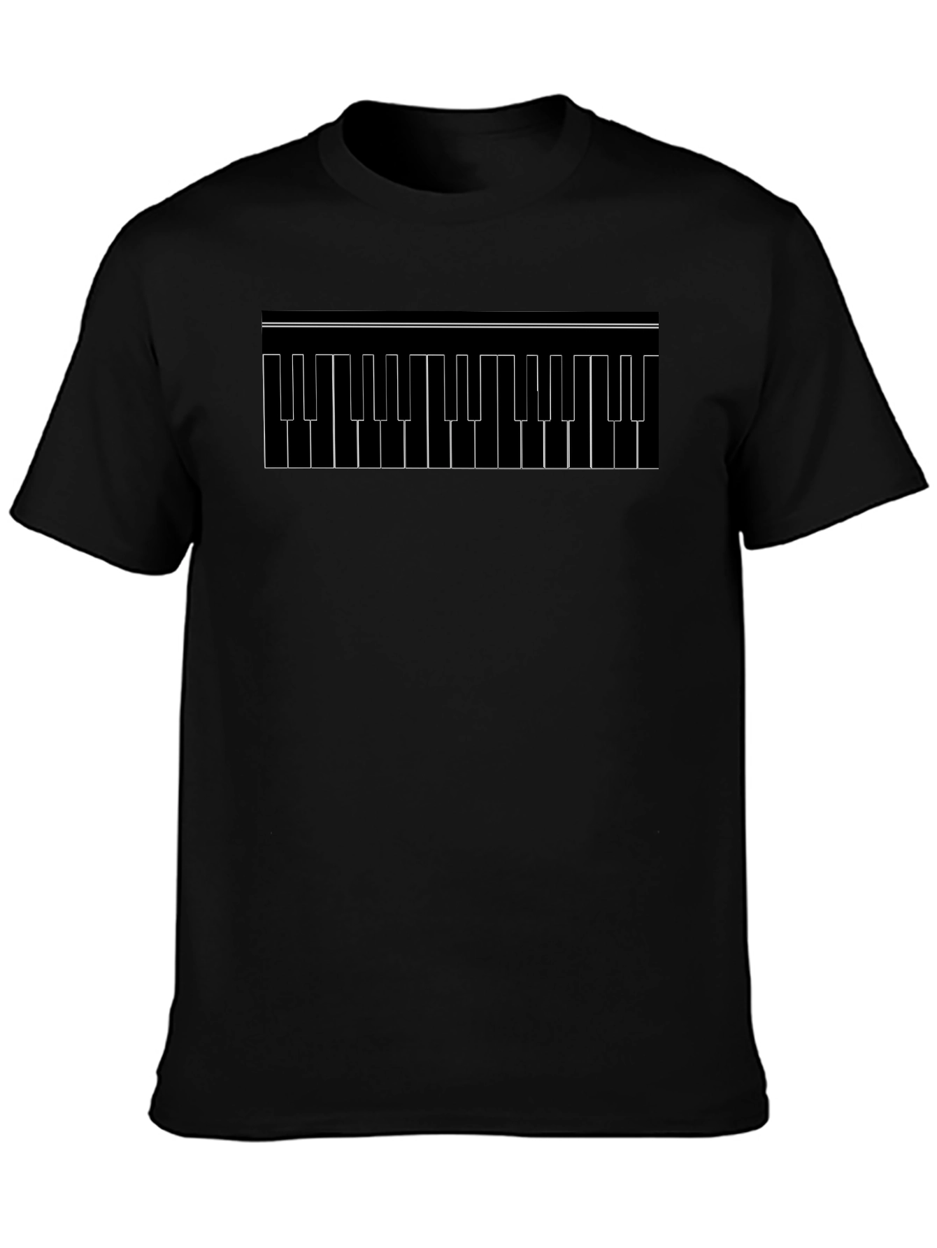 Keyboard Keys Graphic Tee - Black