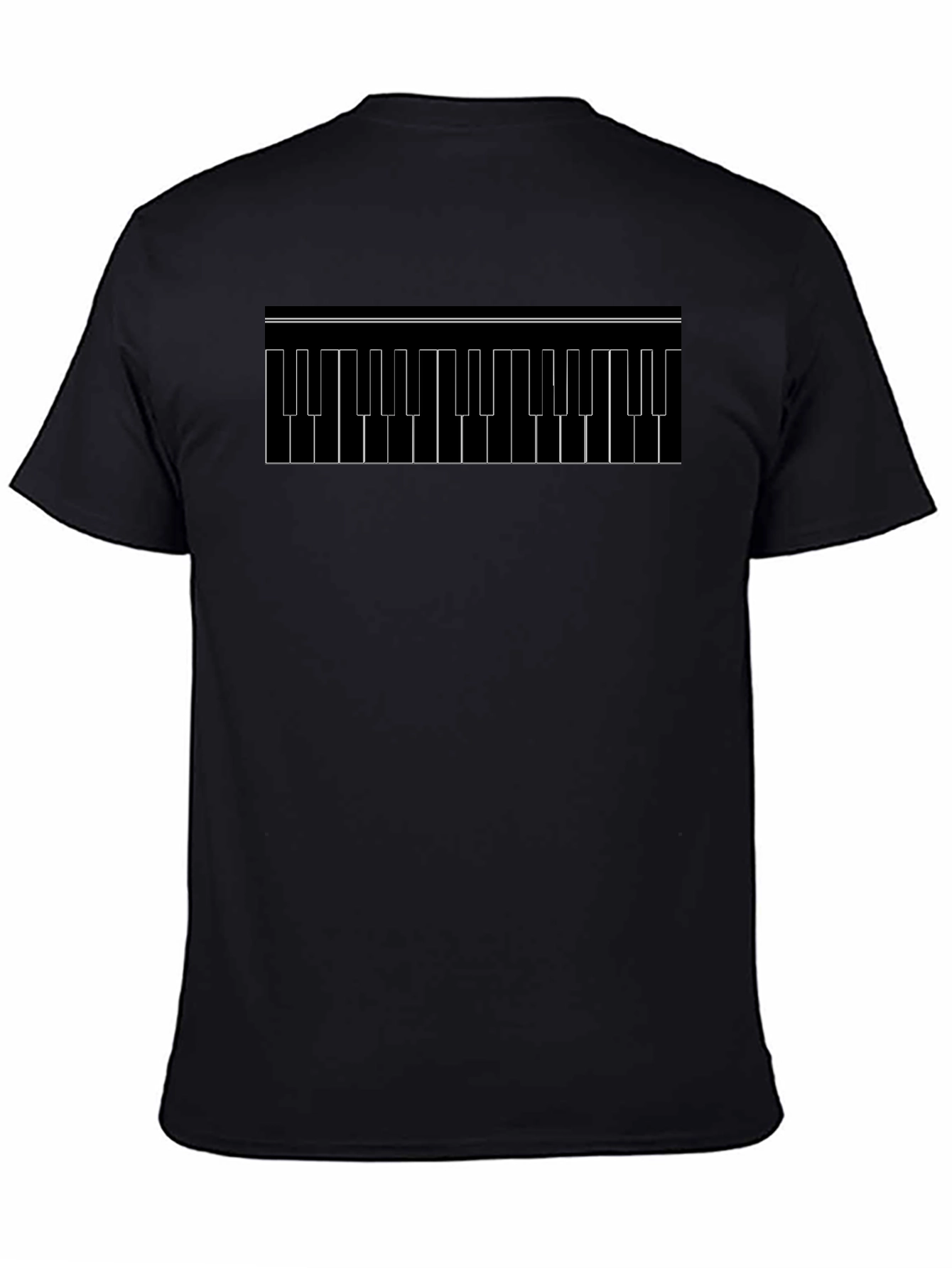 Keyboard Keys Graphic Tee - Black