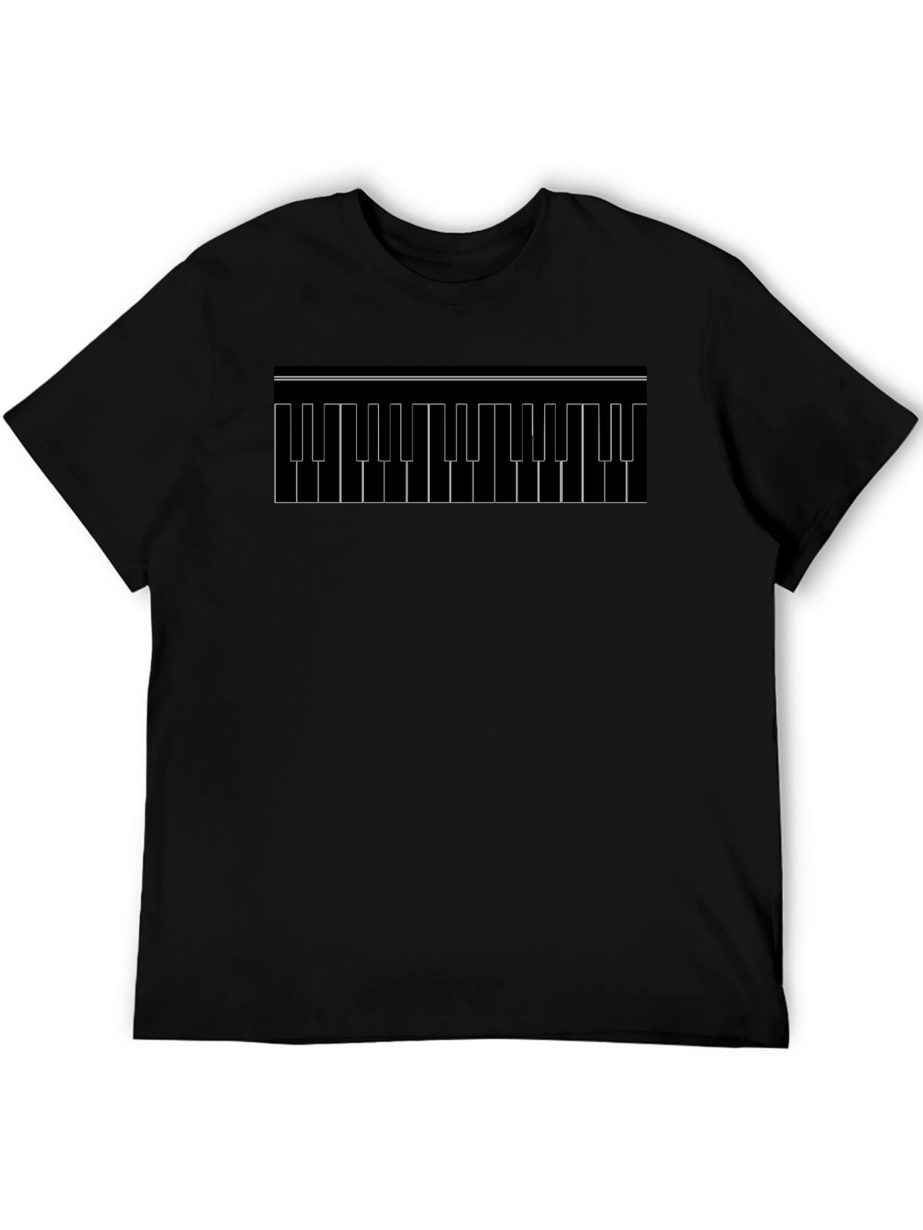 Keyboard Keys Graphic Tee - Black