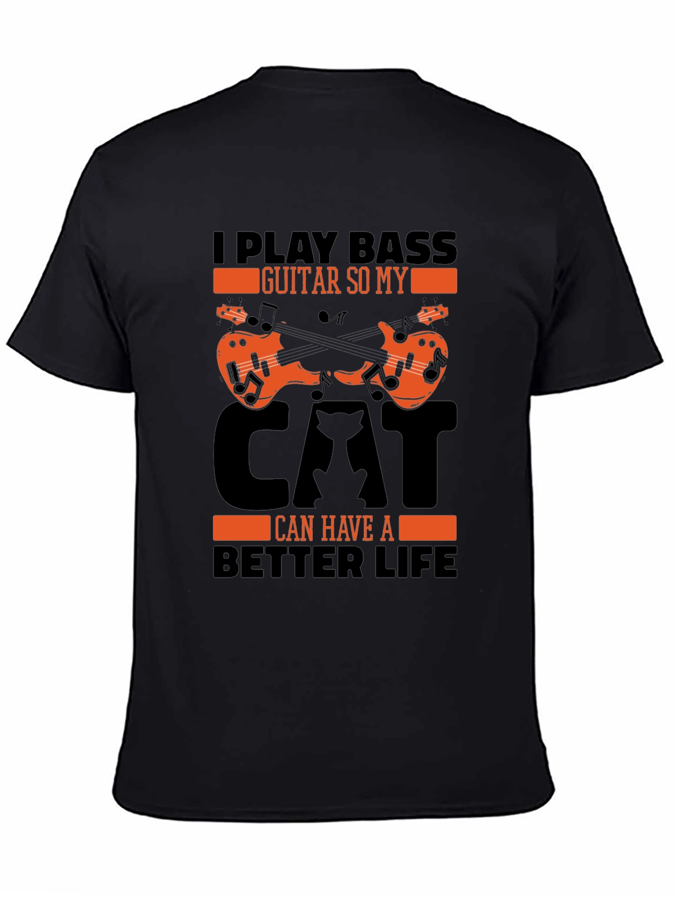 Bass Guitar Cat Lover T-Shirt