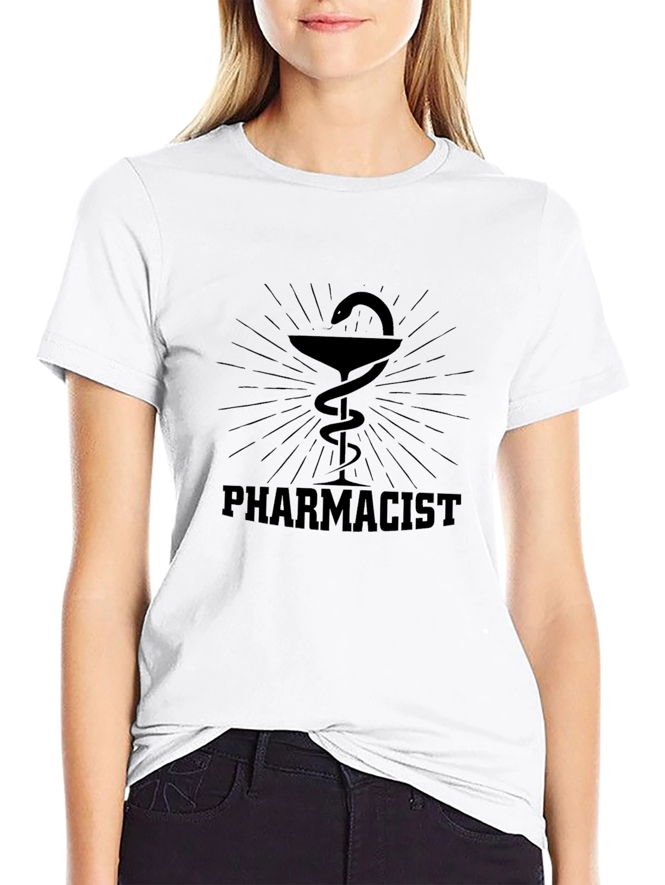 Pharmacist T-Shirt - Caduceus Symbol Design