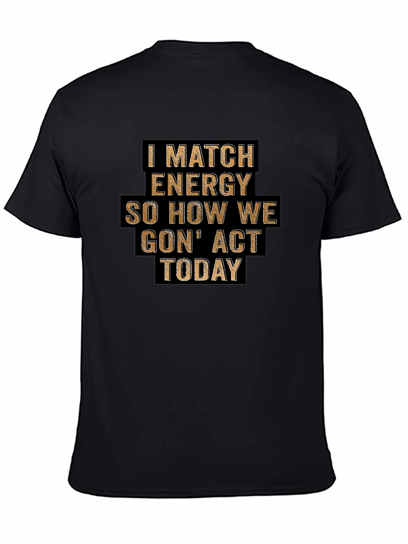I Match Energy Graphic Tee - Black