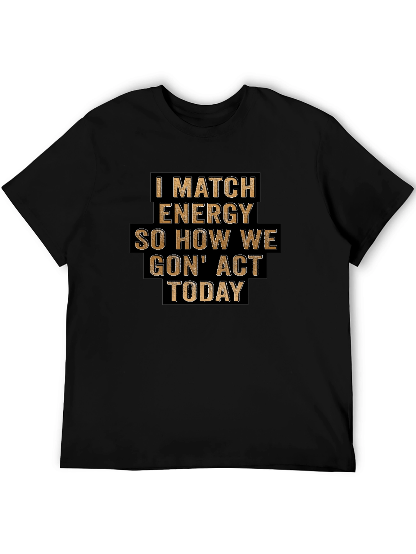 I Match Energy Graphic Tee - Black